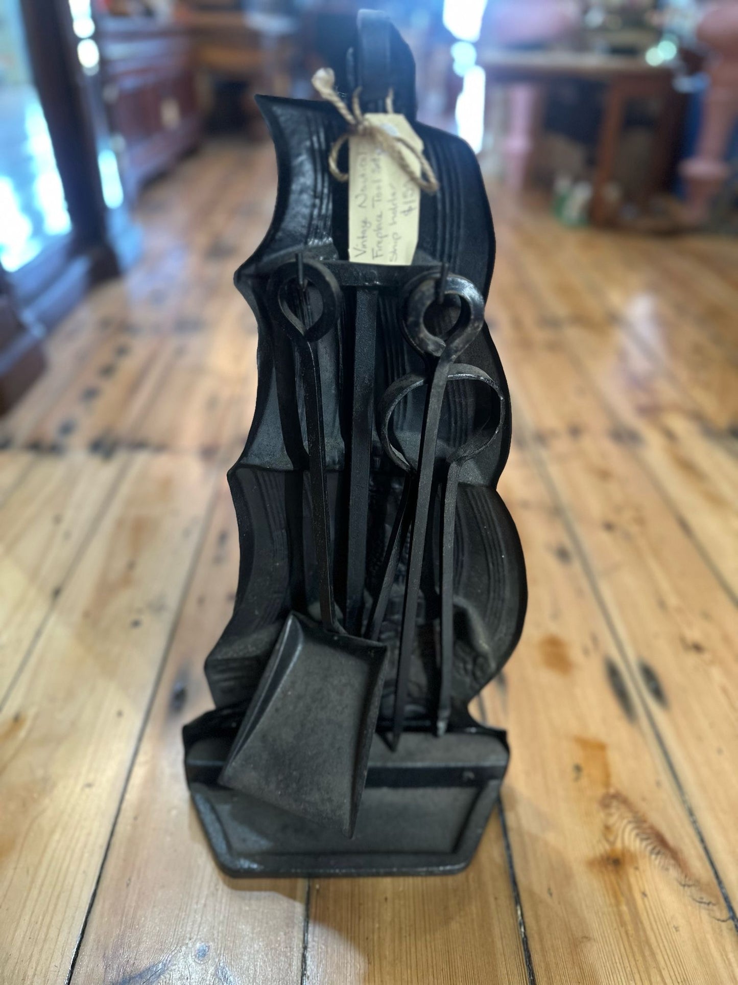 Vintage Nautical Fireplace Brass Tool Set