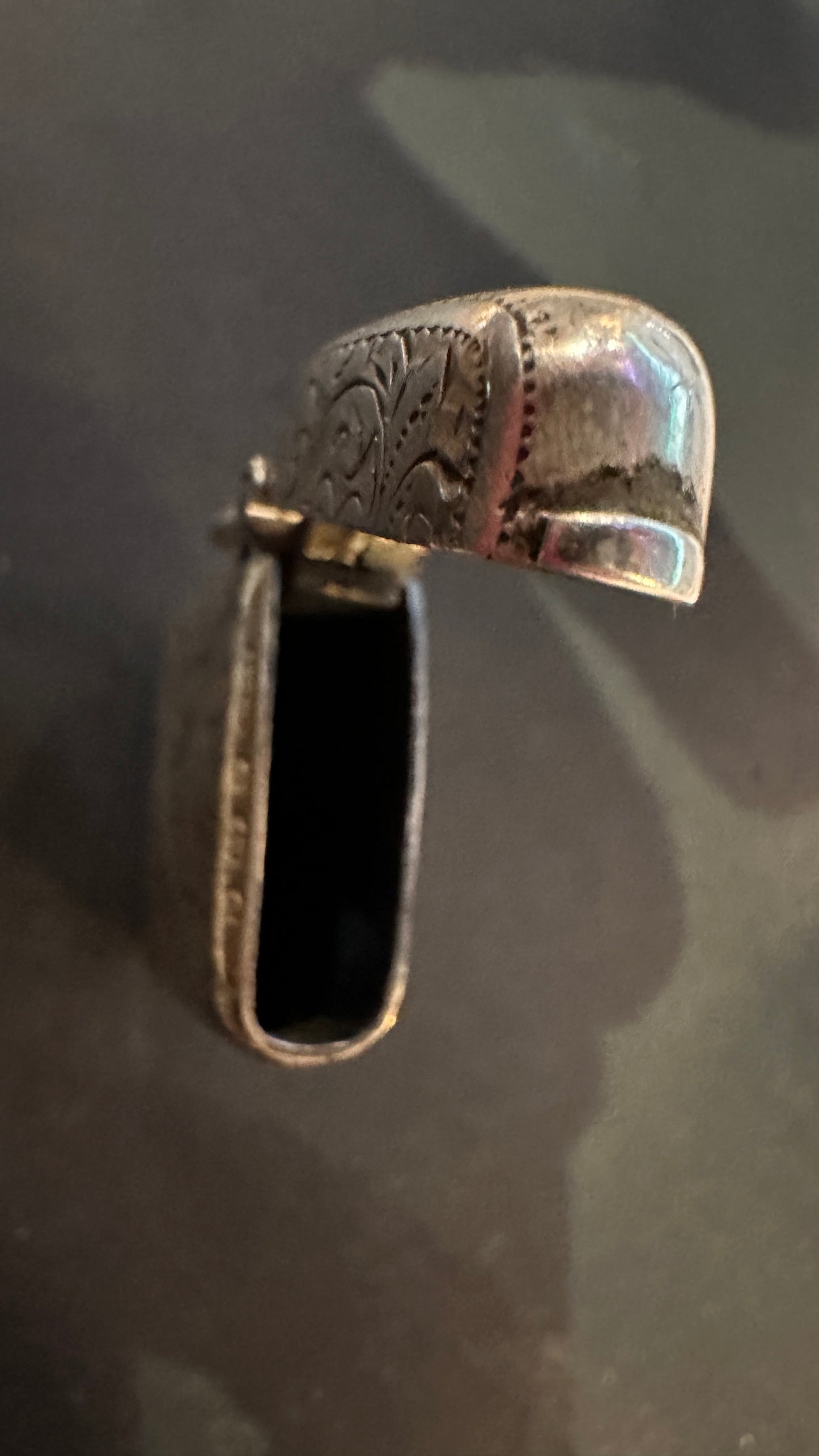 Antique Edwardian Sterling Silver Vesta Case, Birmingham 1904