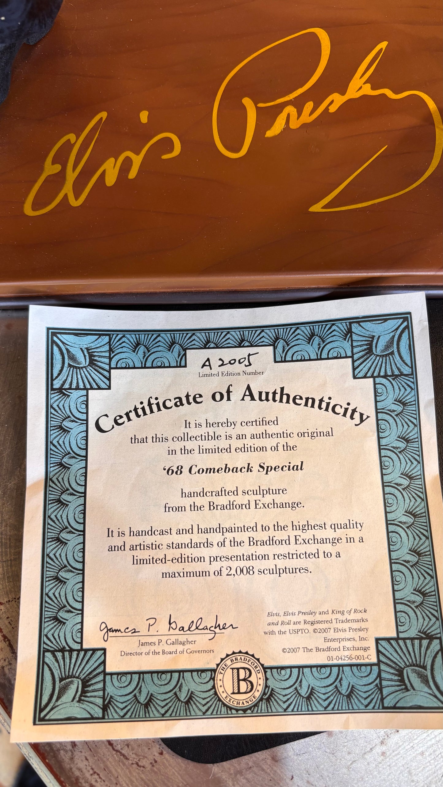 Elvis Presley ’68 Comeback Special Sculpture | Bradford Exchange Limited Edition (#A2005)