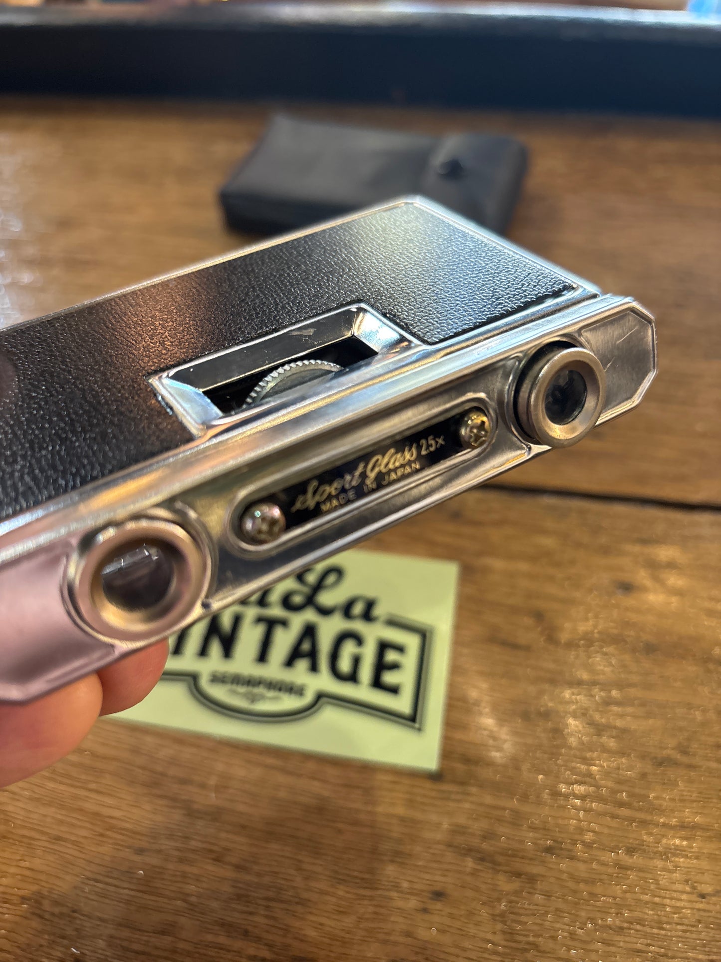 Vintage Japanese Pocket Binoculars – 2.5x25 Sport Glass with Case