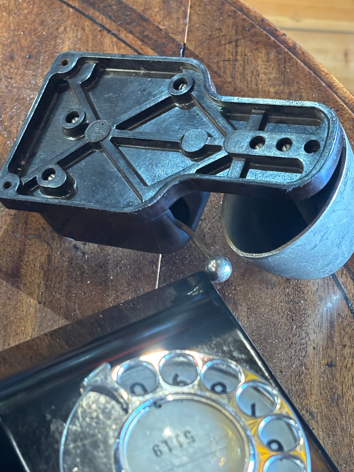 Vintage Australian PMG 400 Series Black Bakelite Telephone with Rare G.E.C. Bell Box | 1950s–60s Retro Rotary Phone | Telecom Australia