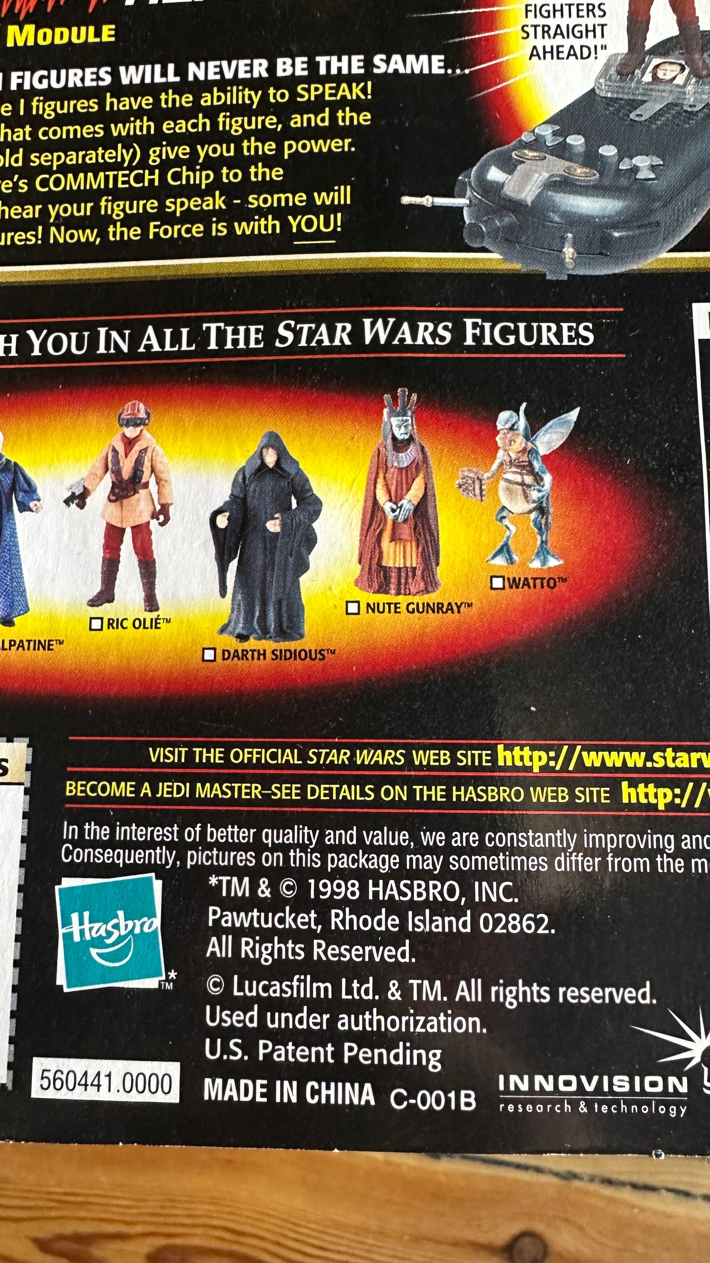 Star Wars 1998 Episode 1 Set of 24 Hasbro Collectible Comm Tech Action Figures, Avail Separately $25 each