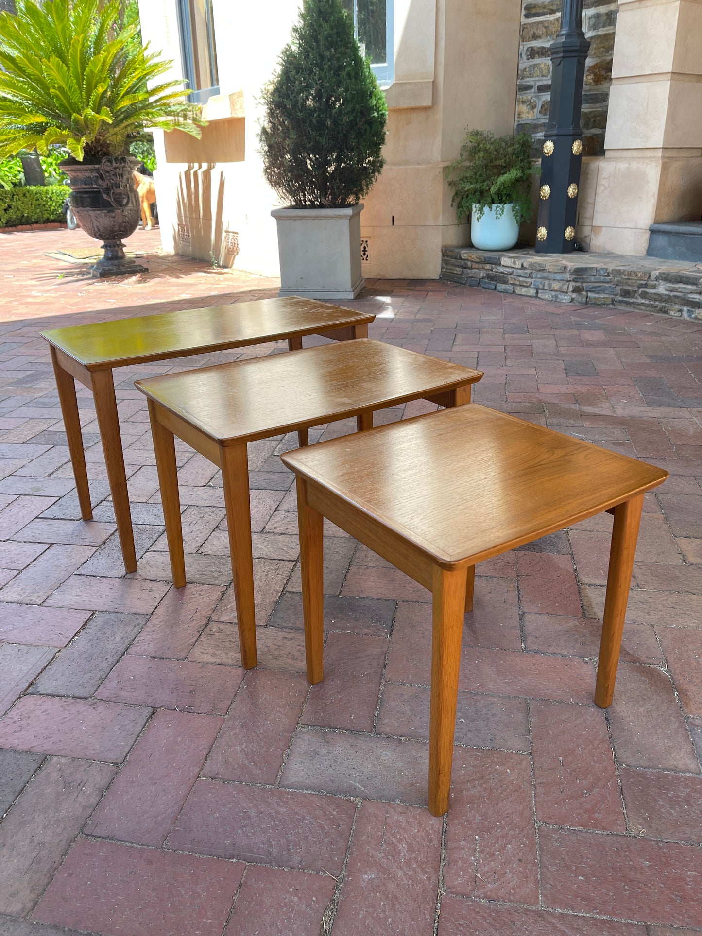Noblett Nest of Tables Teak Midcentury