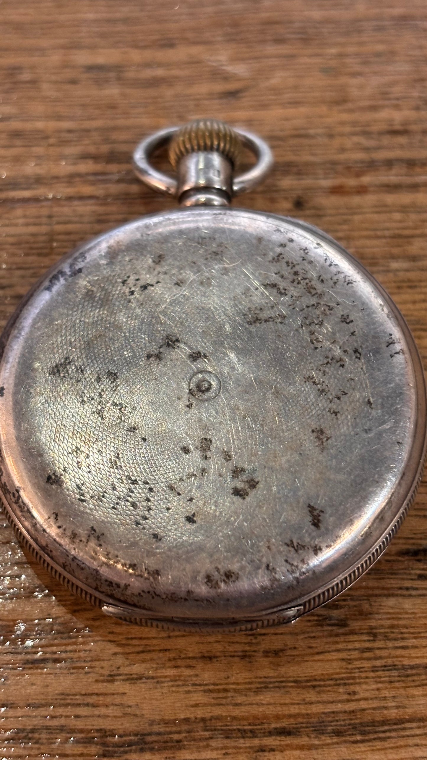 Antique 1918 Sterling Silver Waltham Pocket Watch – Engraved