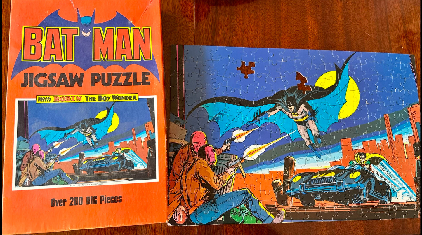 Batman jigsaw puzzle, 1973 Vintage