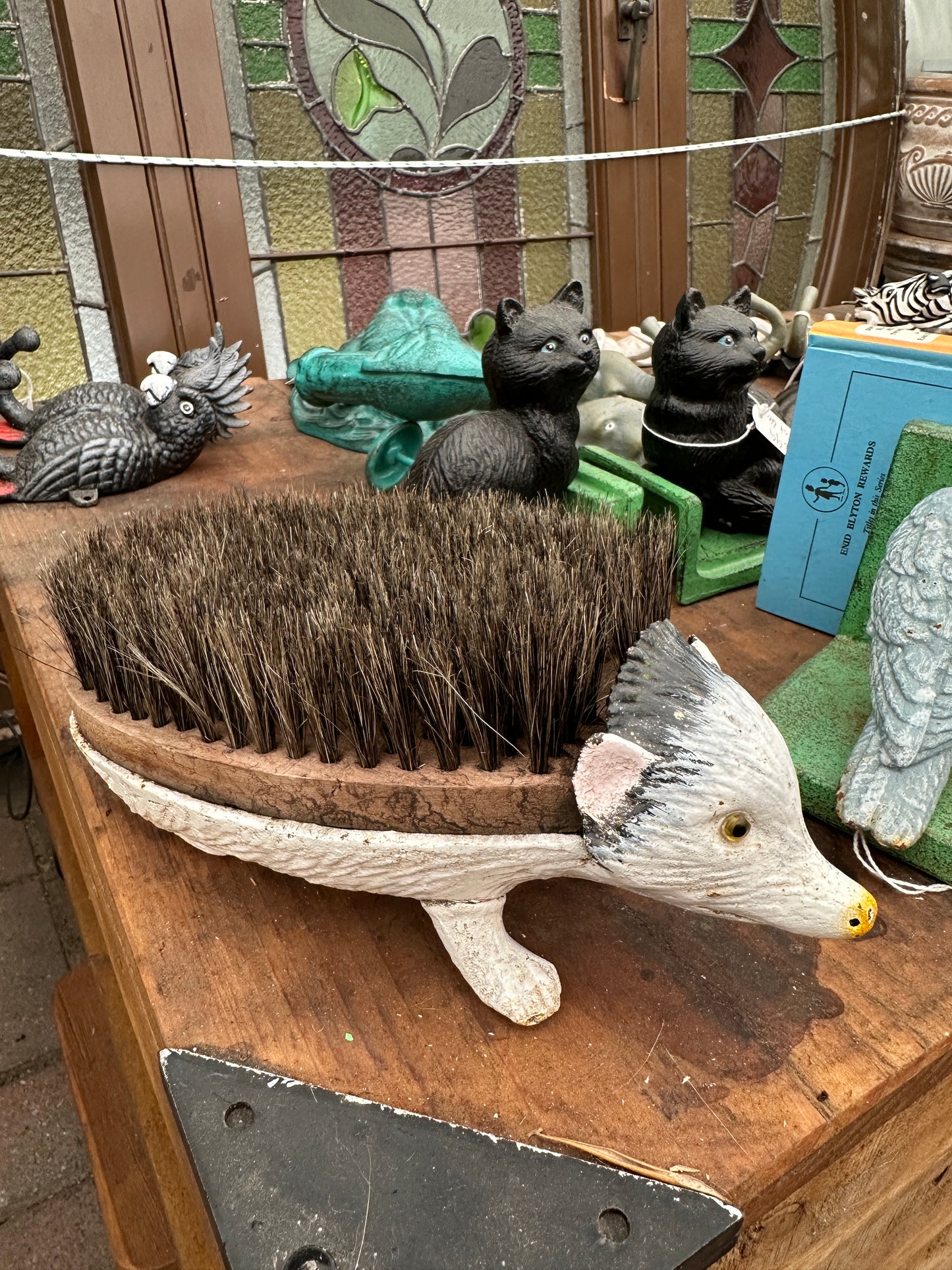 Cast Iron Hedgehog Foot Brush