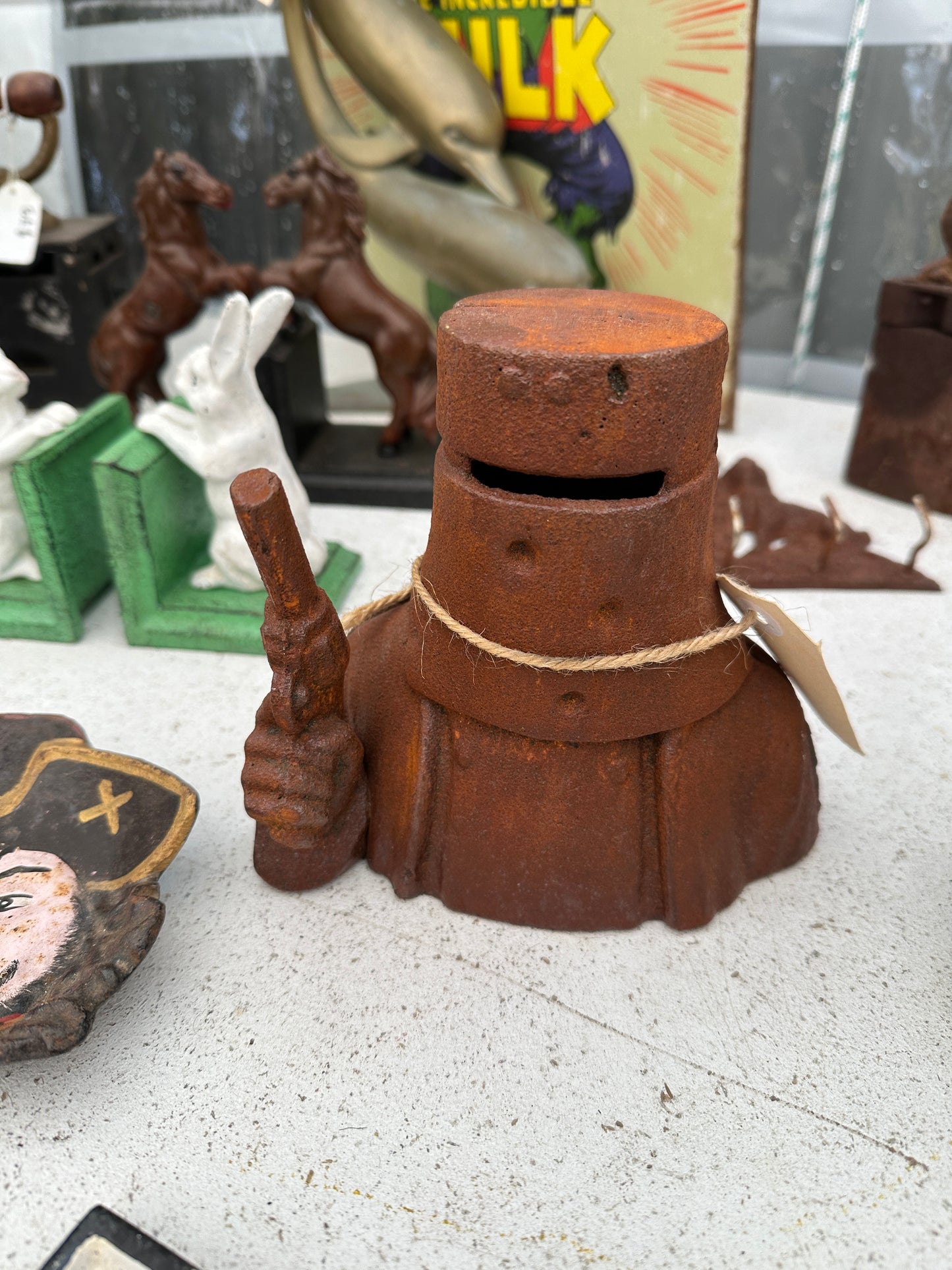 Cast Iron Ned Kelly Coin Bank