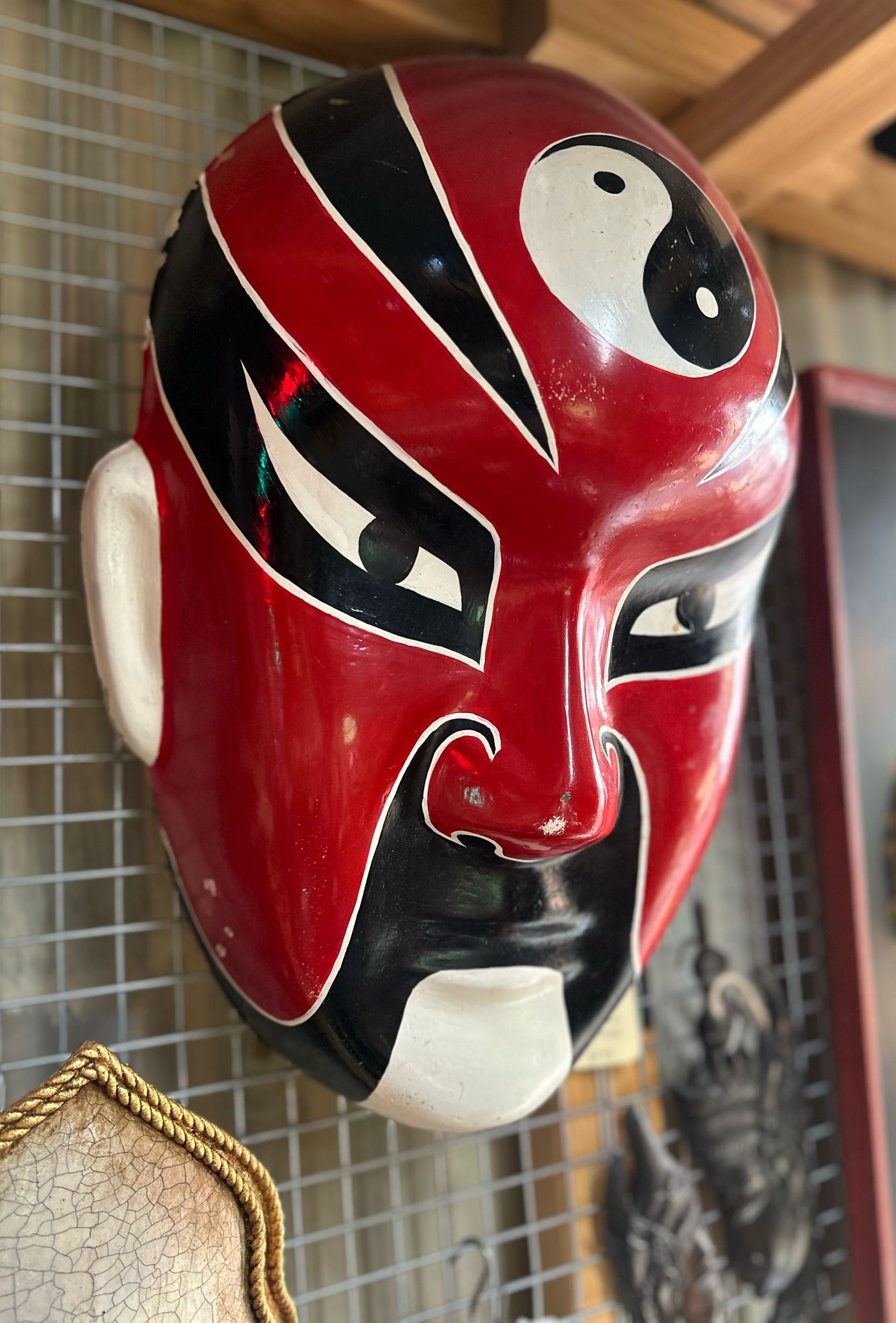 Chinese Opera Mask, large fibreglass