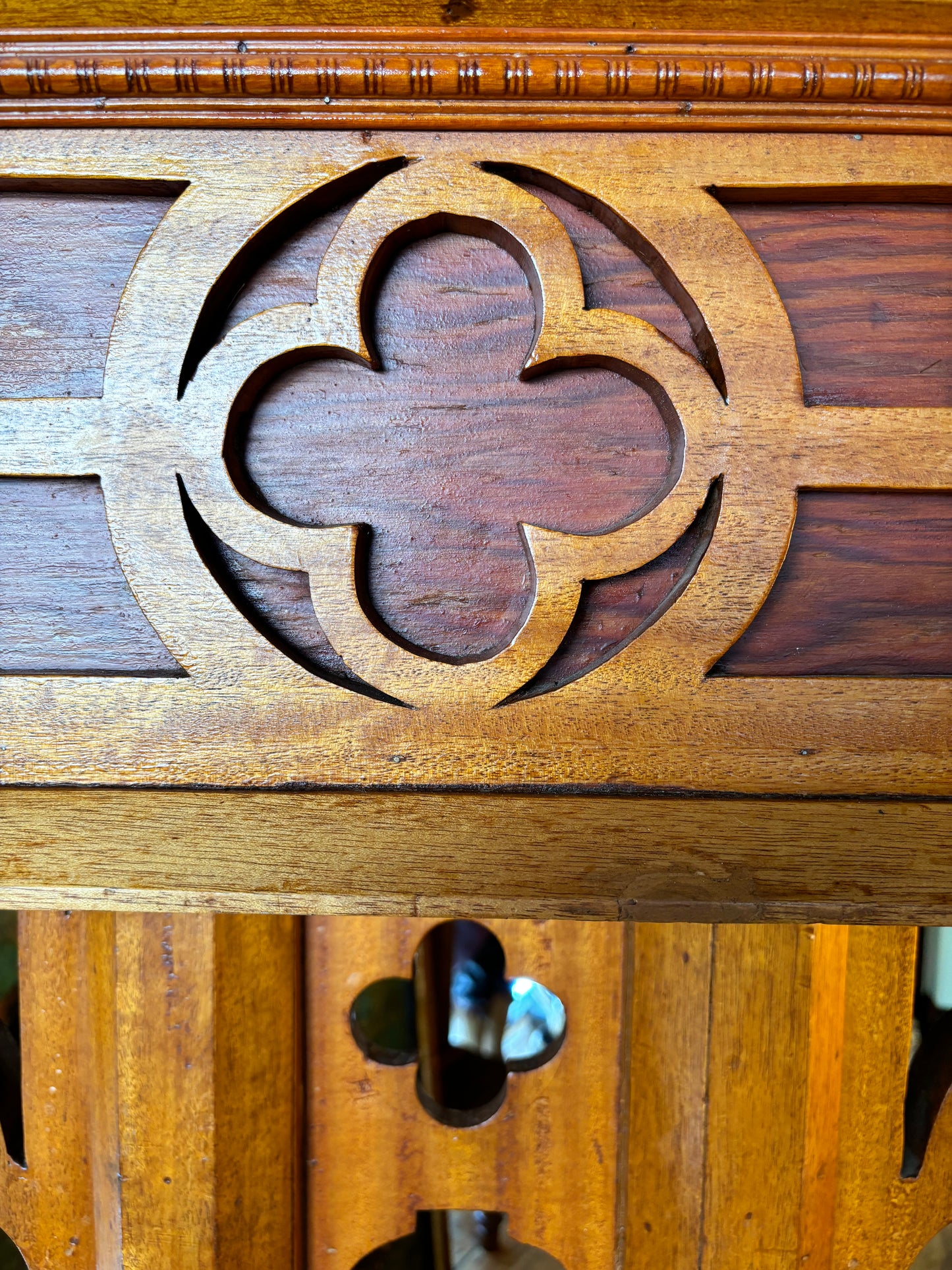 Solid Wood Preaching Pulpit - Historic Original Snowtown Church Lectern