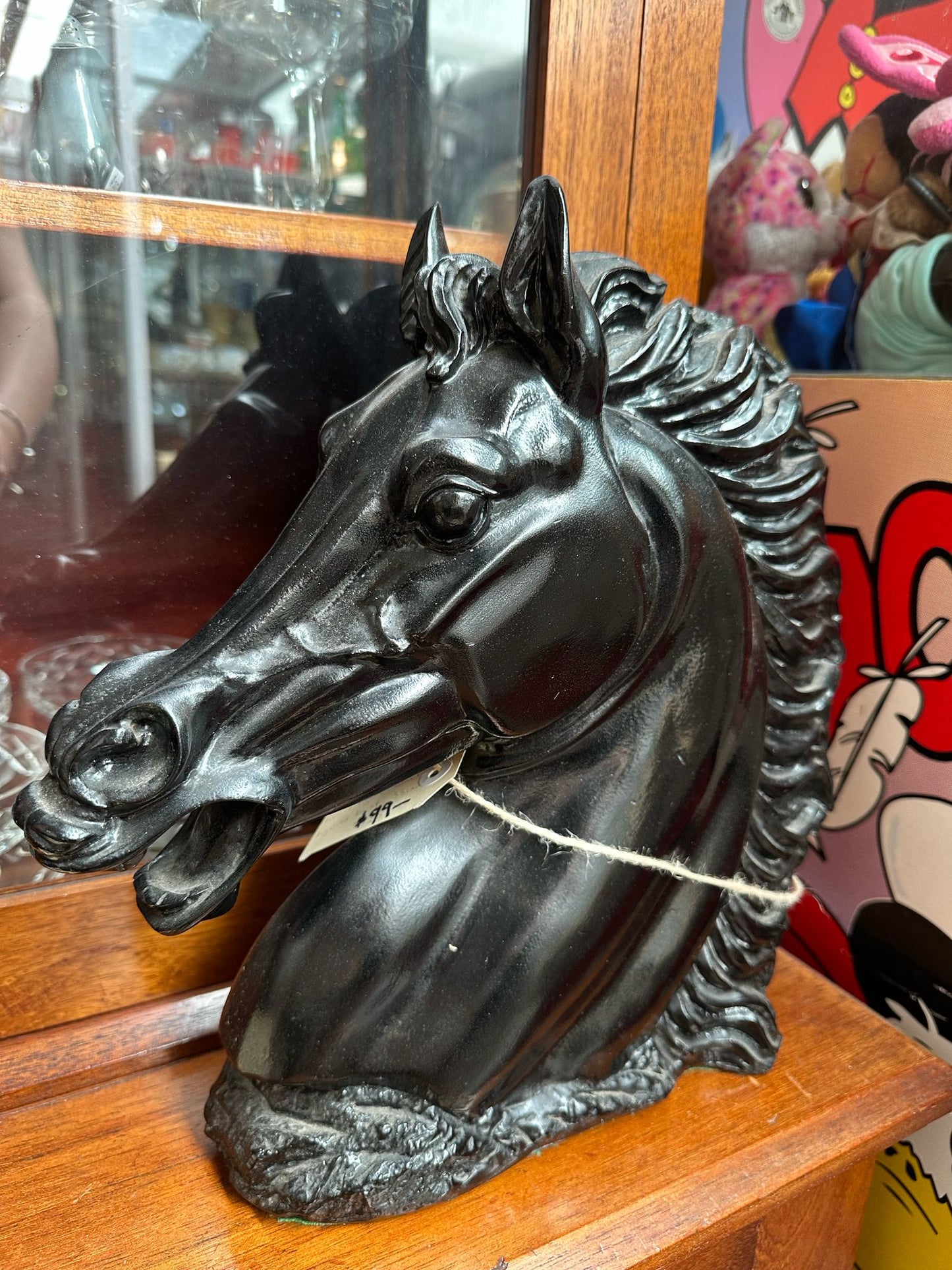 Mid century Horse Head Figure