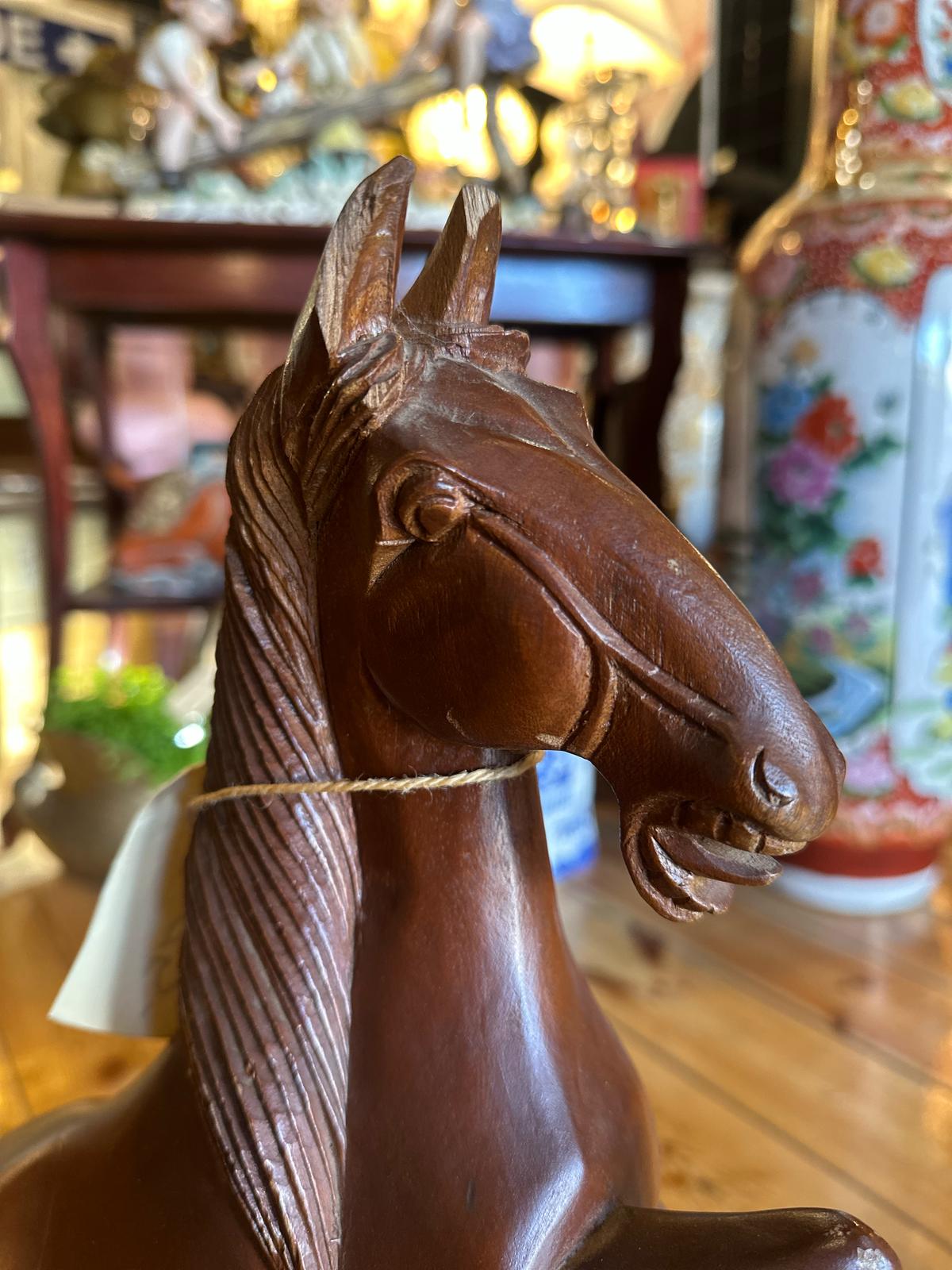 Carved Wooden Horse