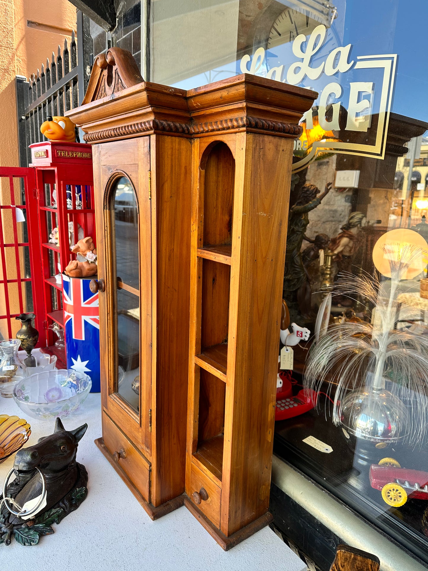 Stand Alone Vintage Display Cabinet