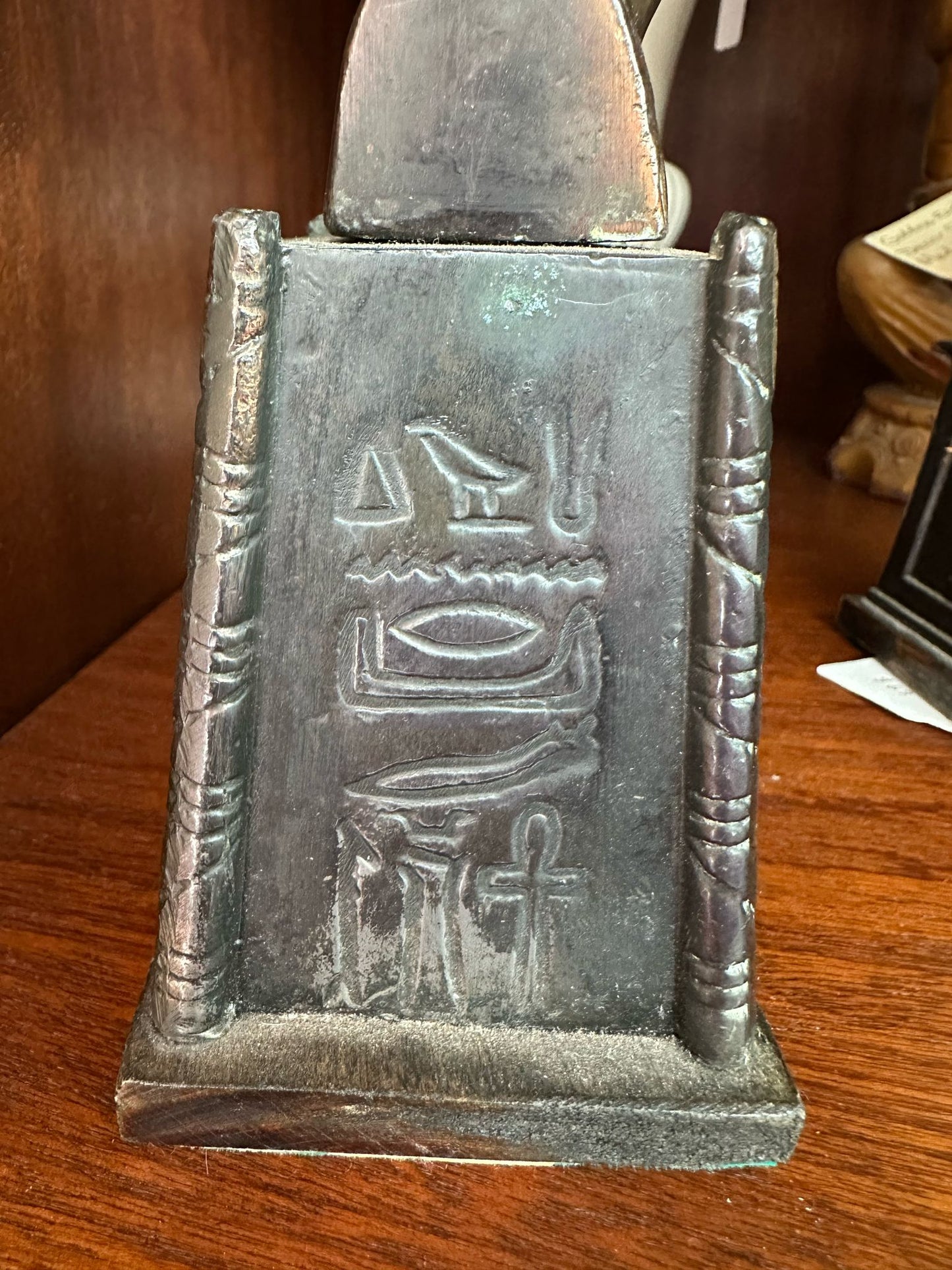 Cast bronze Nefertiti bust