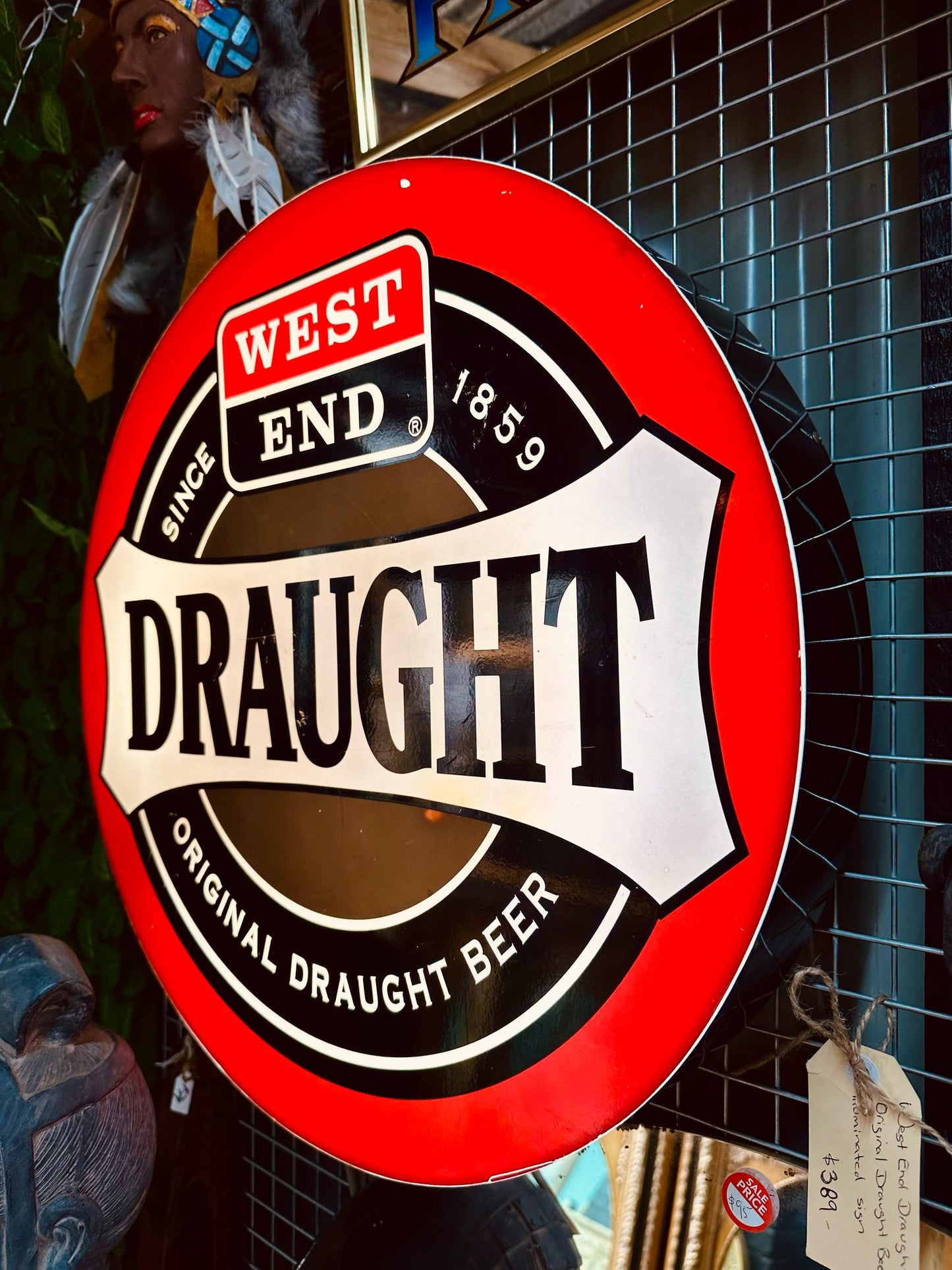 West End Draught illuminated sign