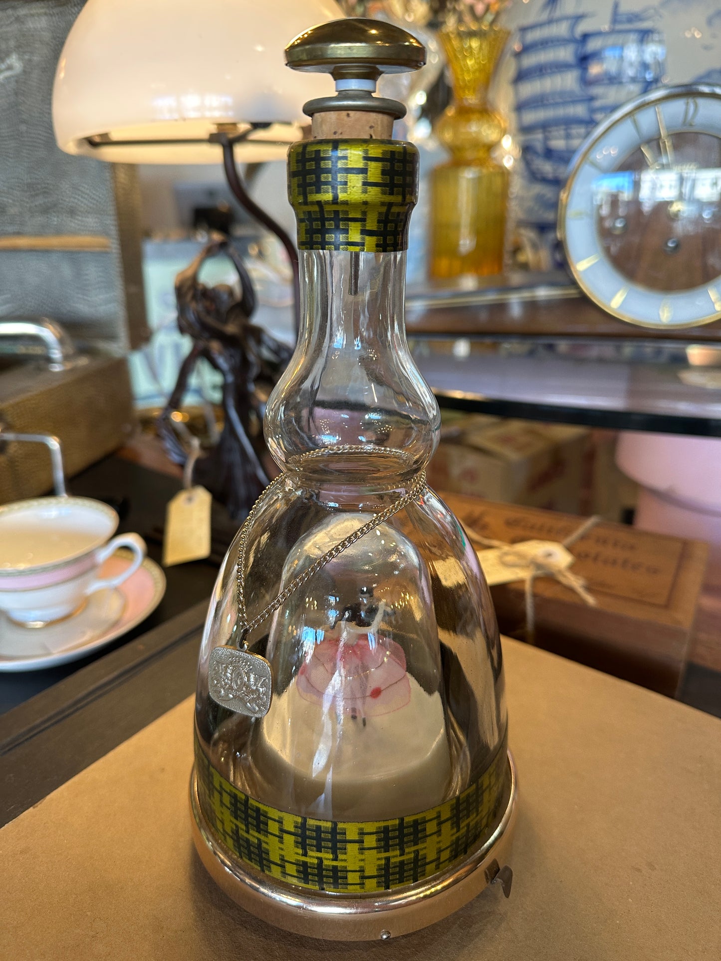 Vintage Musical Decanter with Dancing Couple