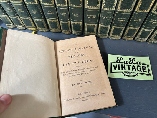 The Mother’s Manual by Mrs. Reed, 1865