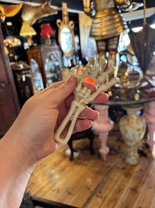 Skeleton Hand Cast Iron Bottle Opener