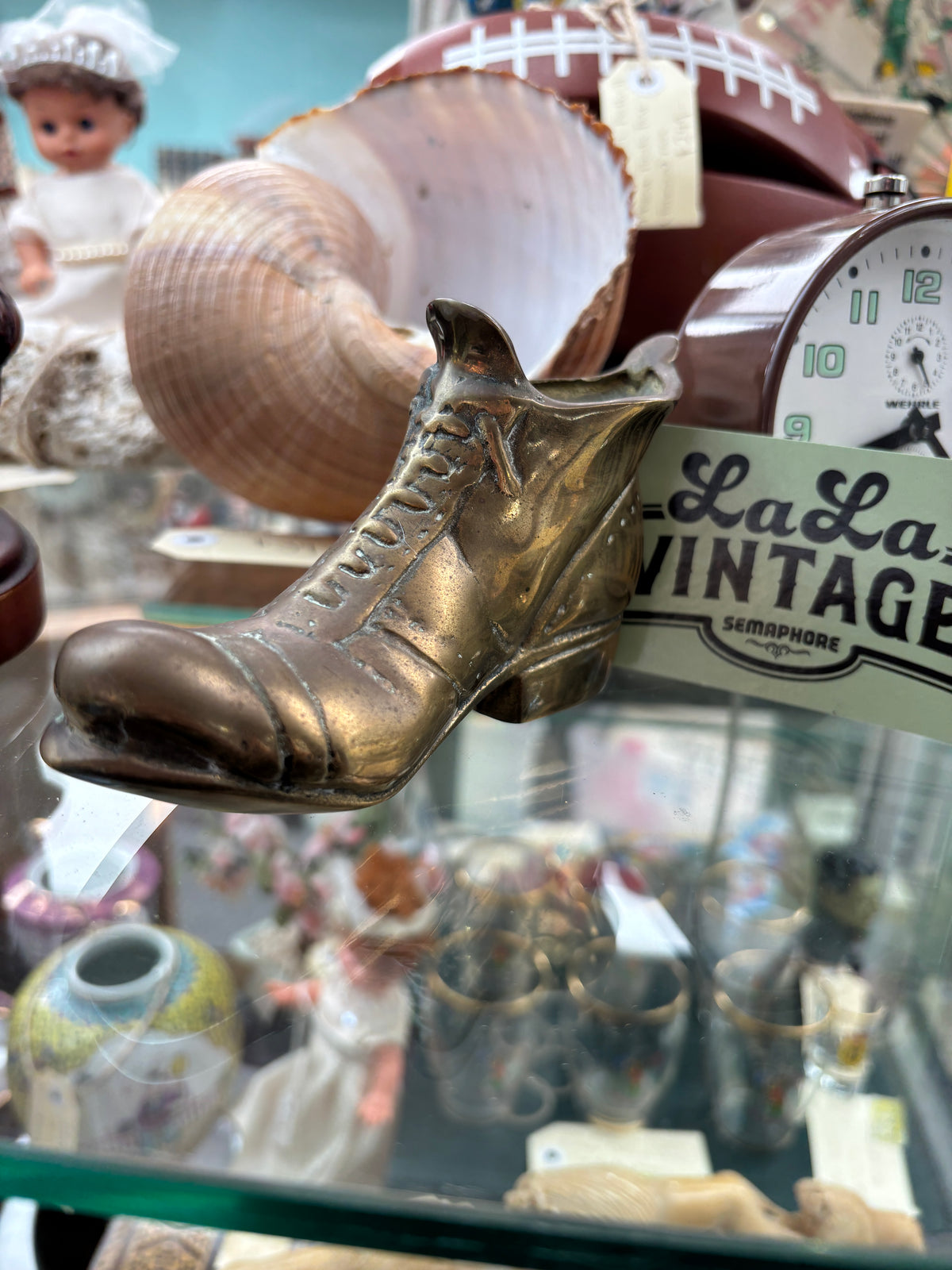Brass Victorian Style Boot