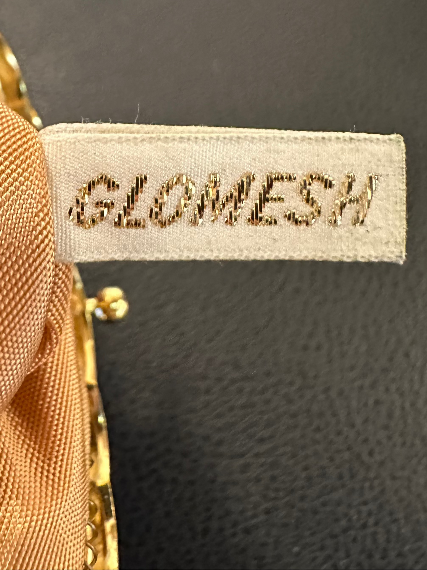 Vintage Glomesh Gold Metal Mesh Coin Purse | Retro Mid-Century Kiss-Lock Pouch