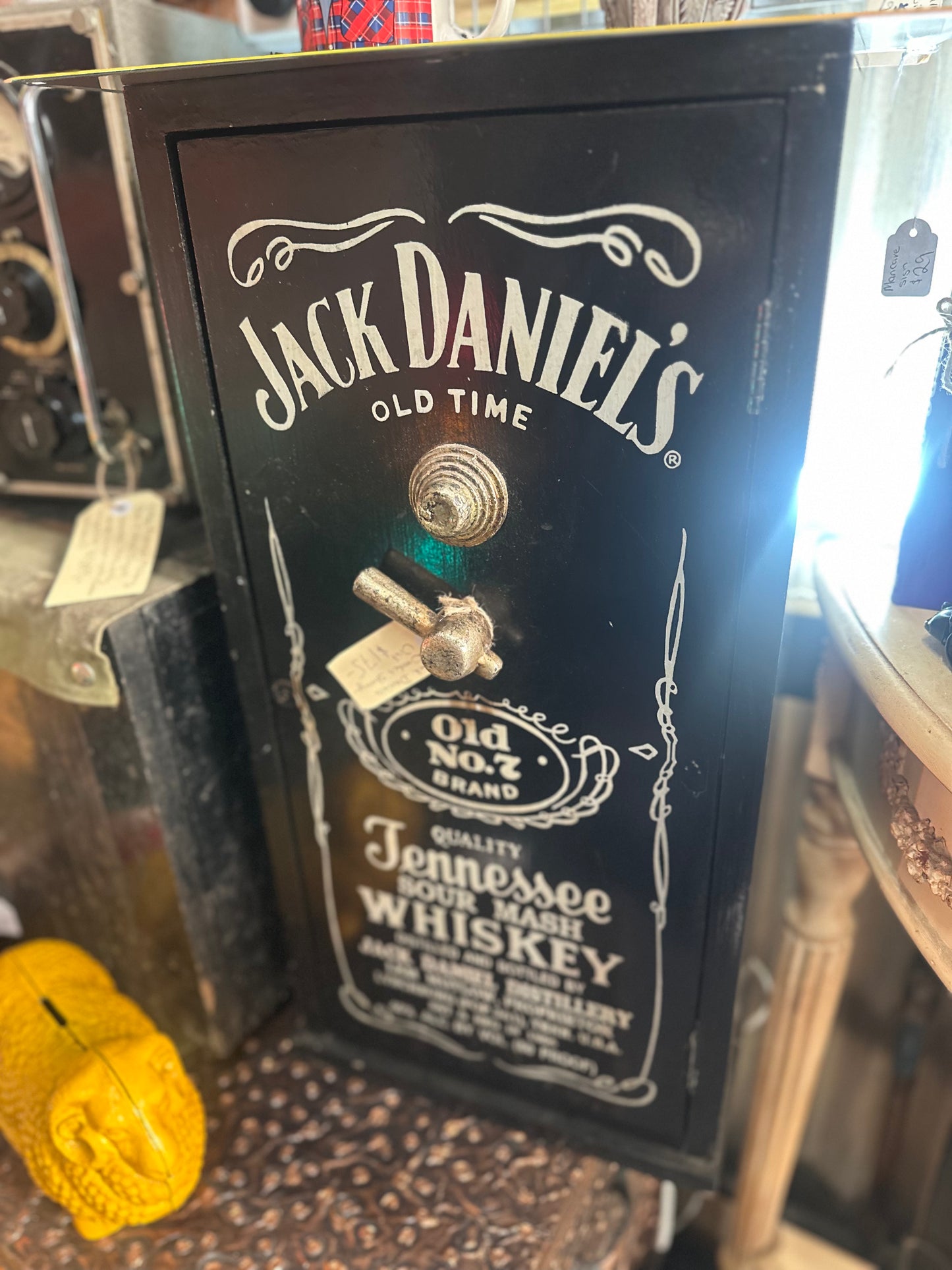 Jack Daniel's Vintage-Style Wooden Storage Box / Cabinet