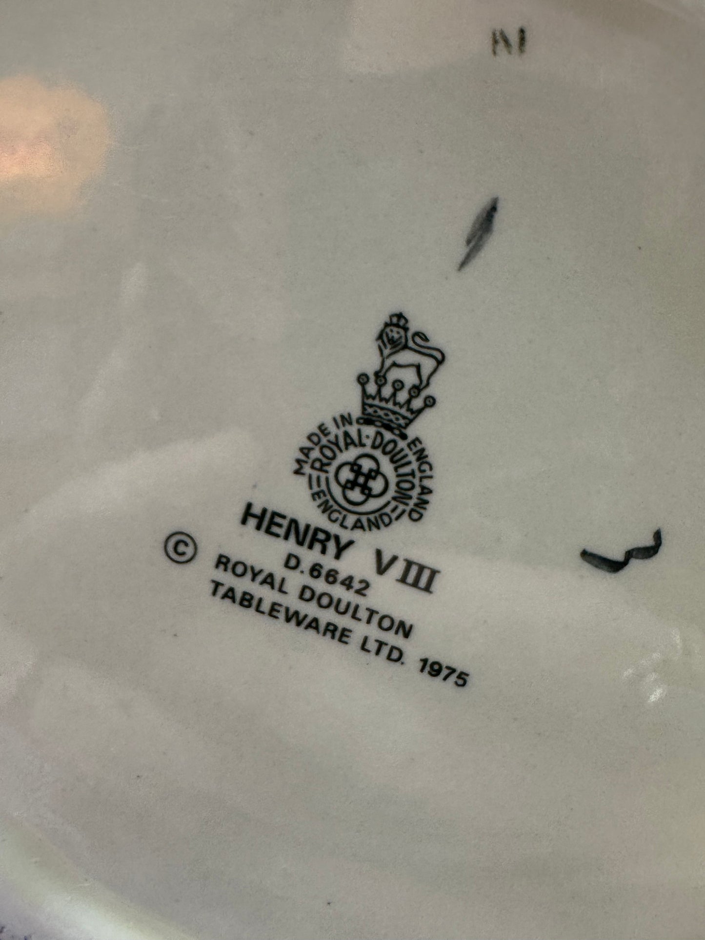 Vintage Royal Doulton Henry VIII Character Jug D6642 - Large 1975 Edition