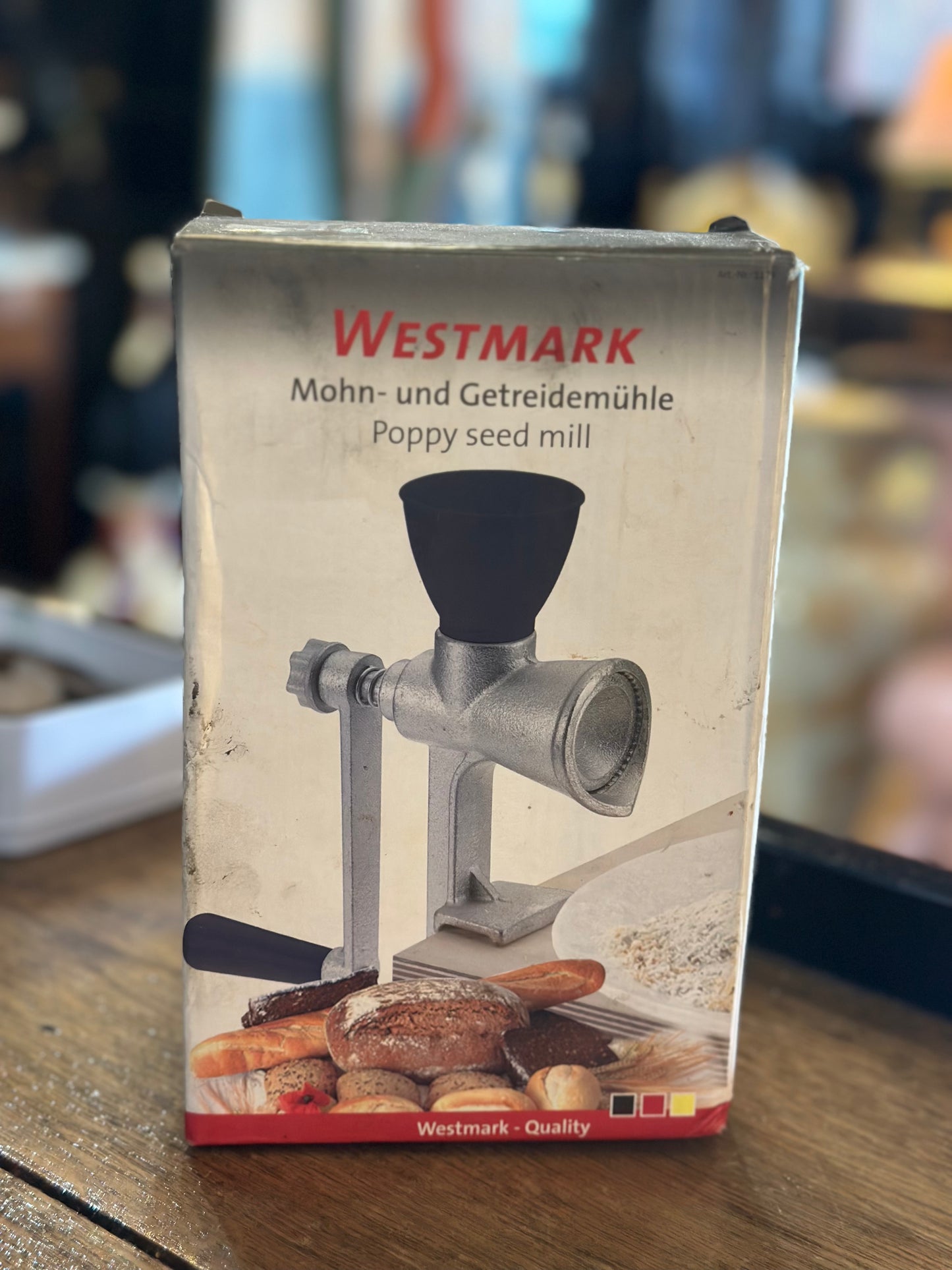 Westmark Vintage Poppy Seed Mill - Manual Hand Crank Grain Grinder - Made in Germany