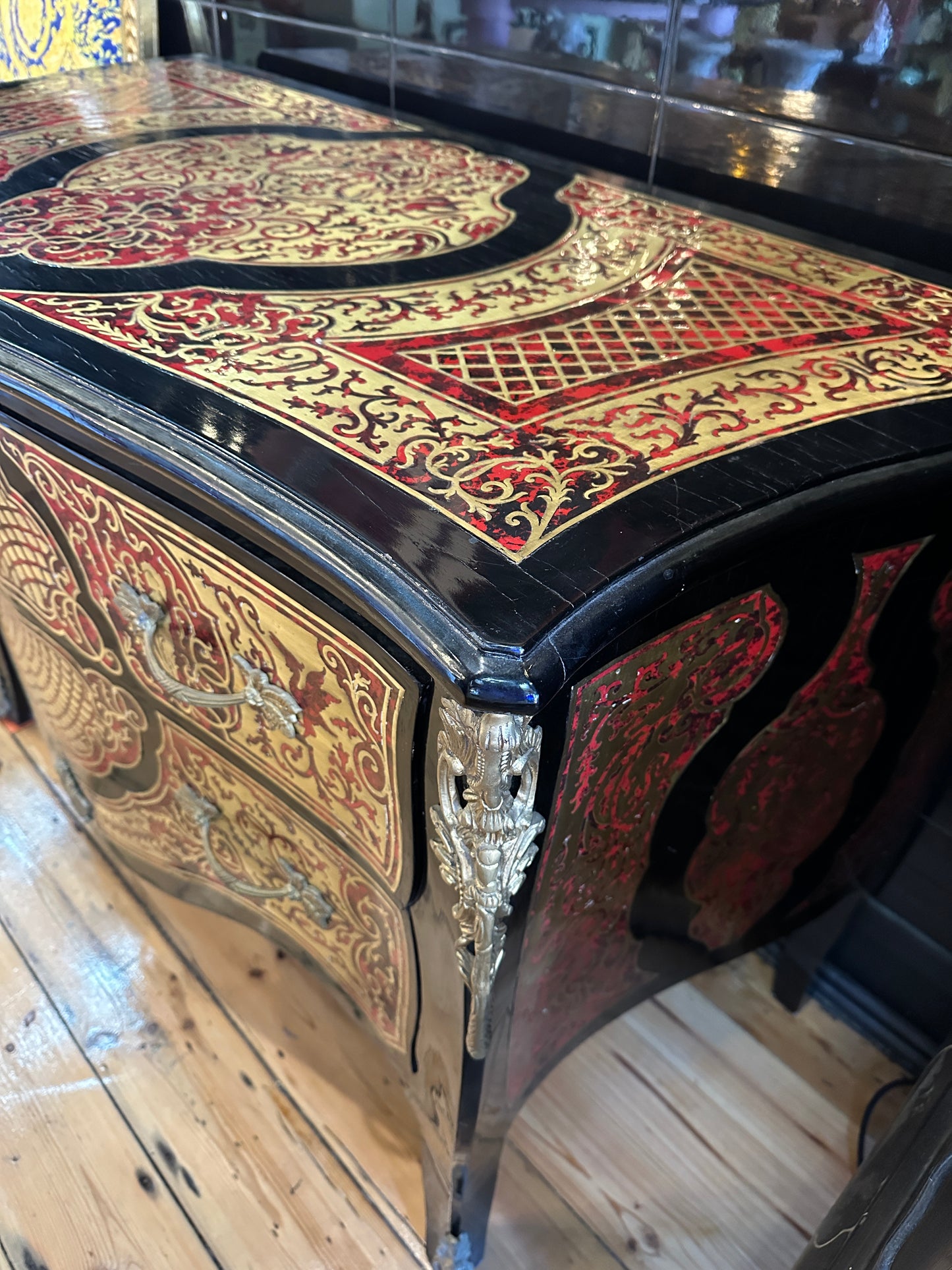 Baroque Boulle/ Louis XIV style chest of drawers or commode