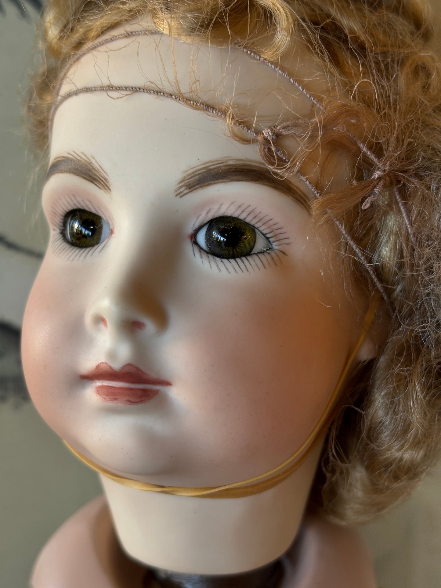 Vintage Seeley’s French Mechanical Doll Body with Porcelain Head & Original Box – Sleeping Beauty Waltz Music Box