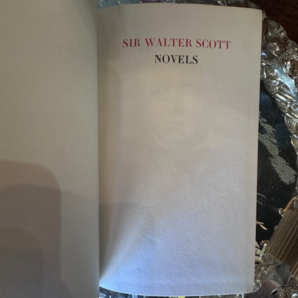 Vintage collection of Sir Walter Scott novels published by Heron Books, London