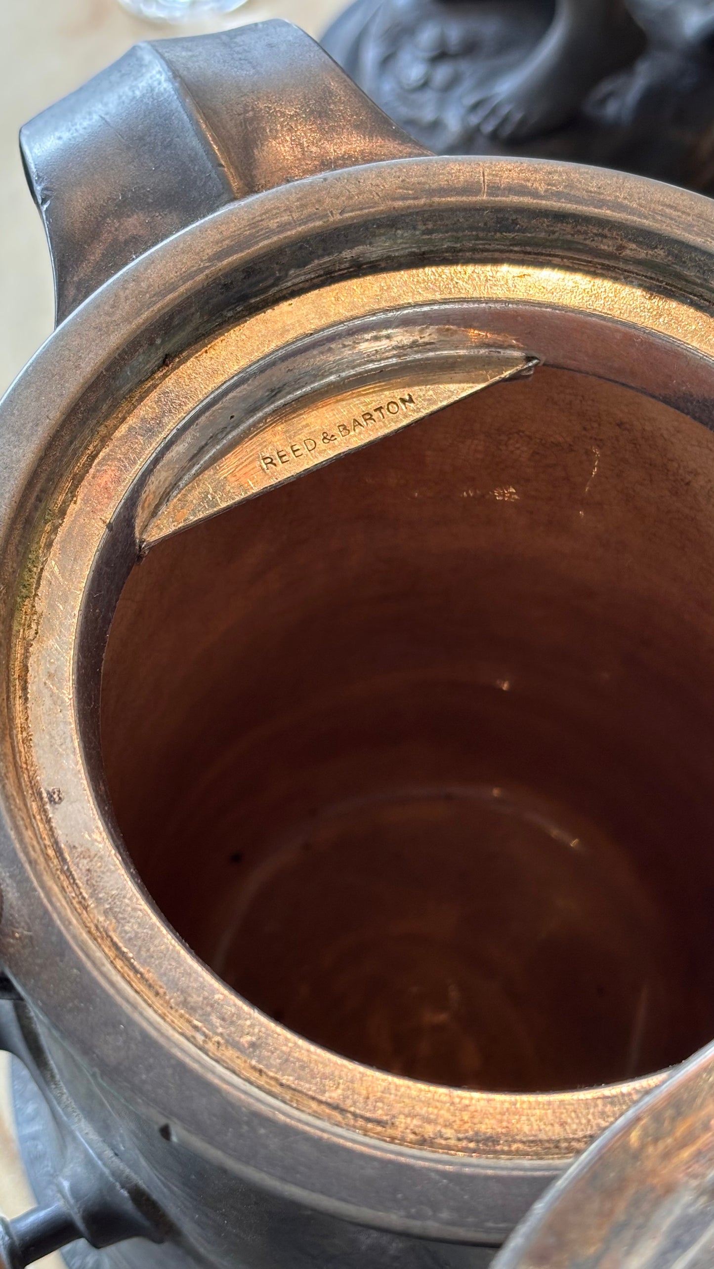 Victorian Reed & Barton Pewter Hot Water Urn – 32cm