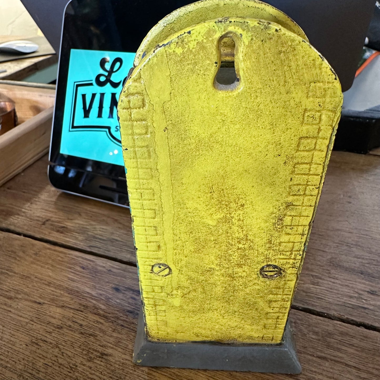 Black Americana Cast Iron Fortune Penny Saver Mechanical Bank