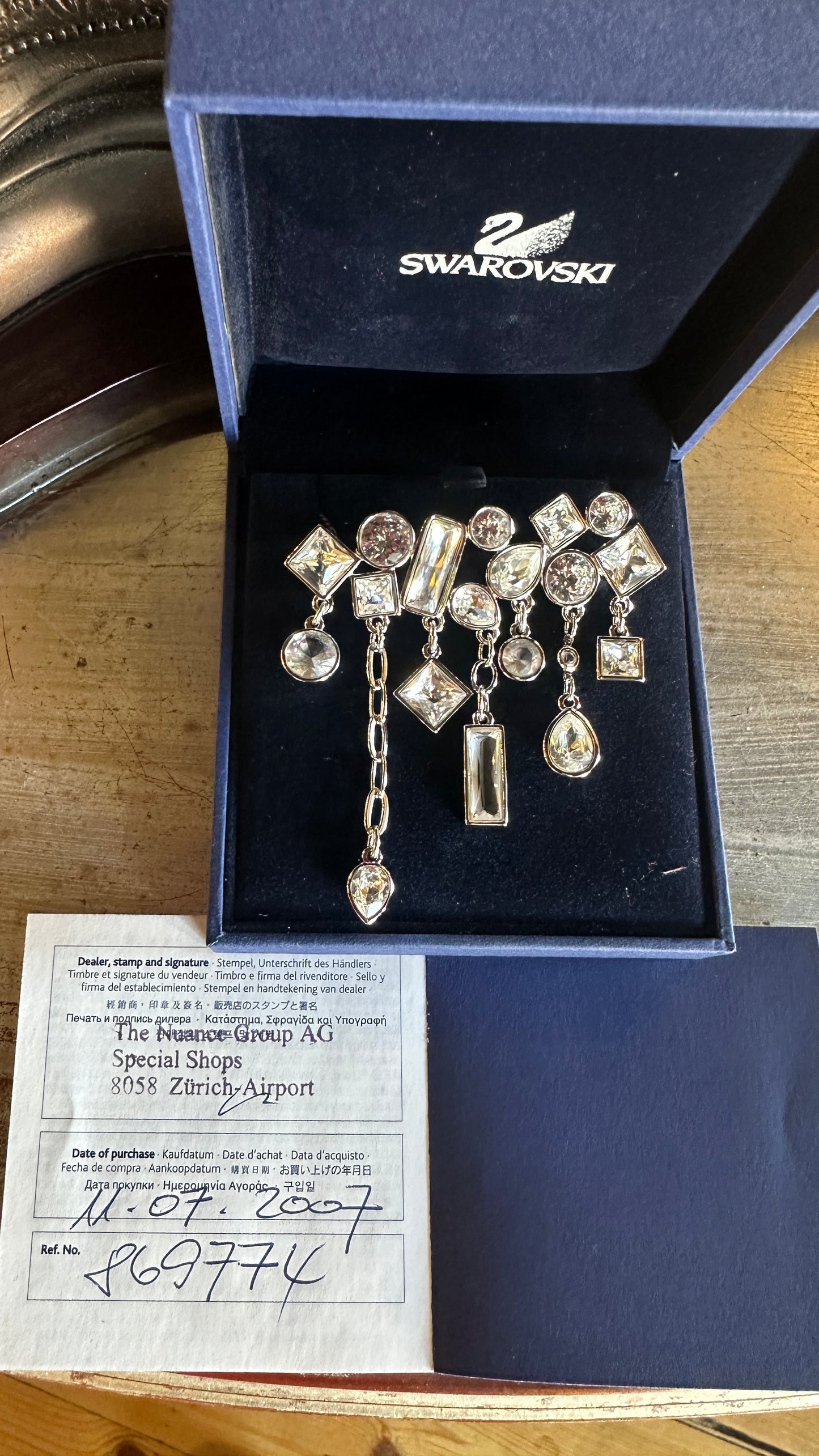 Stunning Swarovski Crystal Brooch, with original box