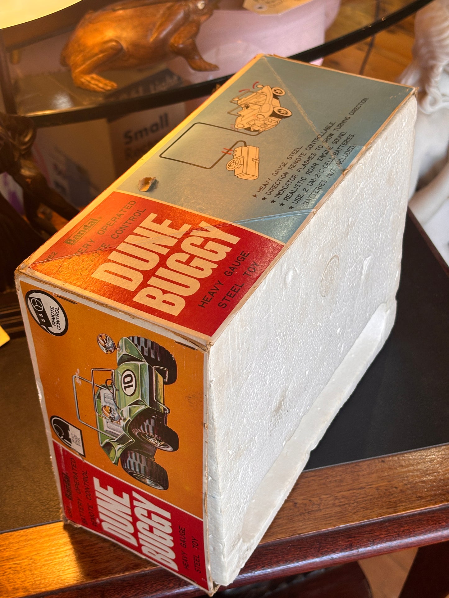 Vintage 1970s Bandai Dune Buggy Remote Control Car – Battery Operated – Made in Japan – Boxed Steel Toy – Untested