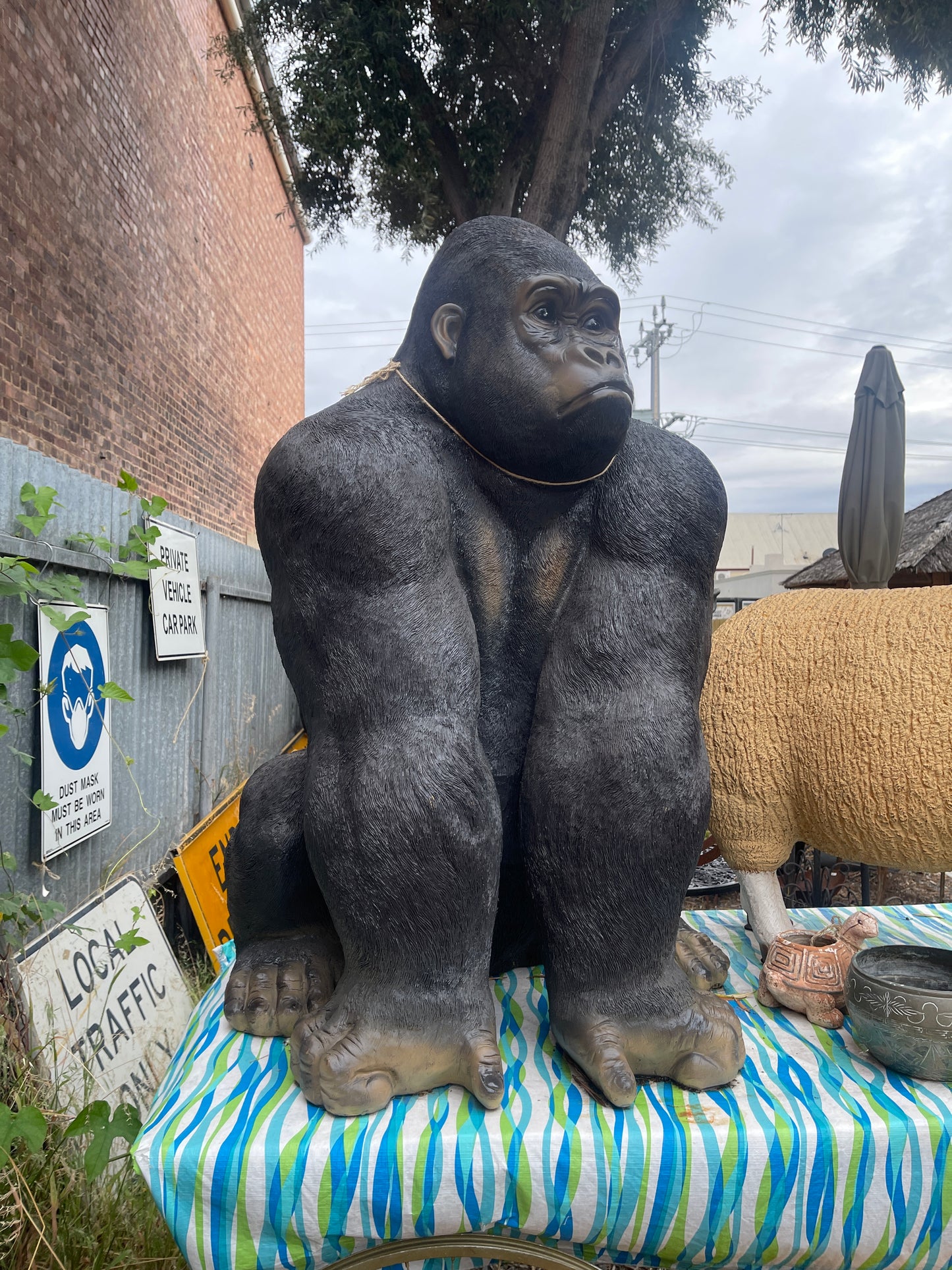 Life-size Fibreglass Gorilla Statue