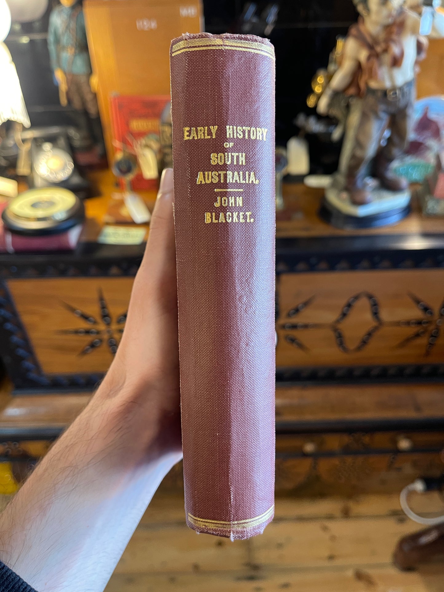 1907 Early History of South Australia by John Blacket - Rare Antique Book