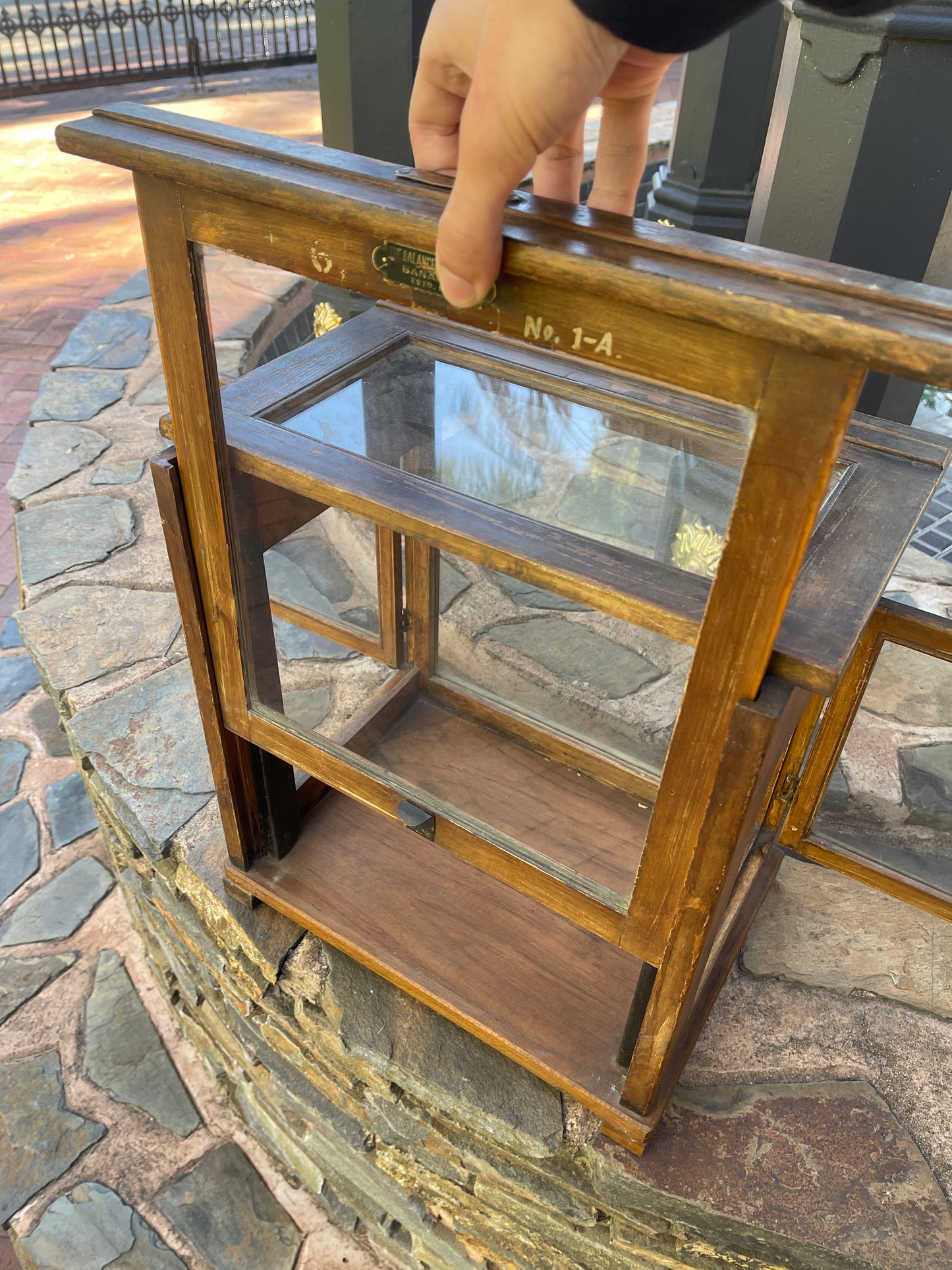 Antique Display Cabinet with 3 Doors