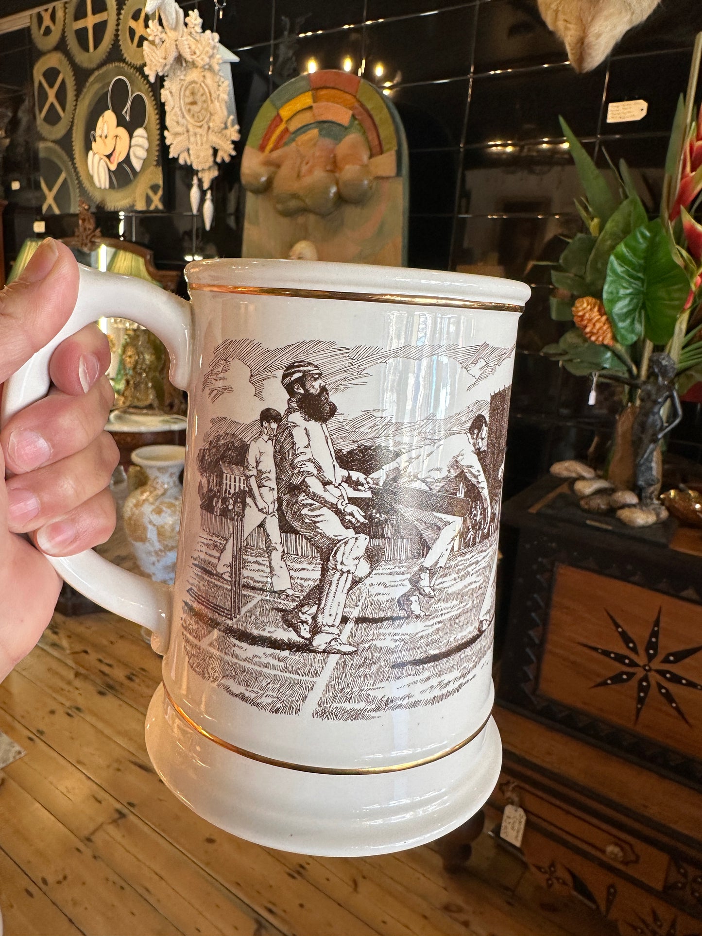 “The Ashes”, Franklin Porcelain Centenary Tankard 1882-1982