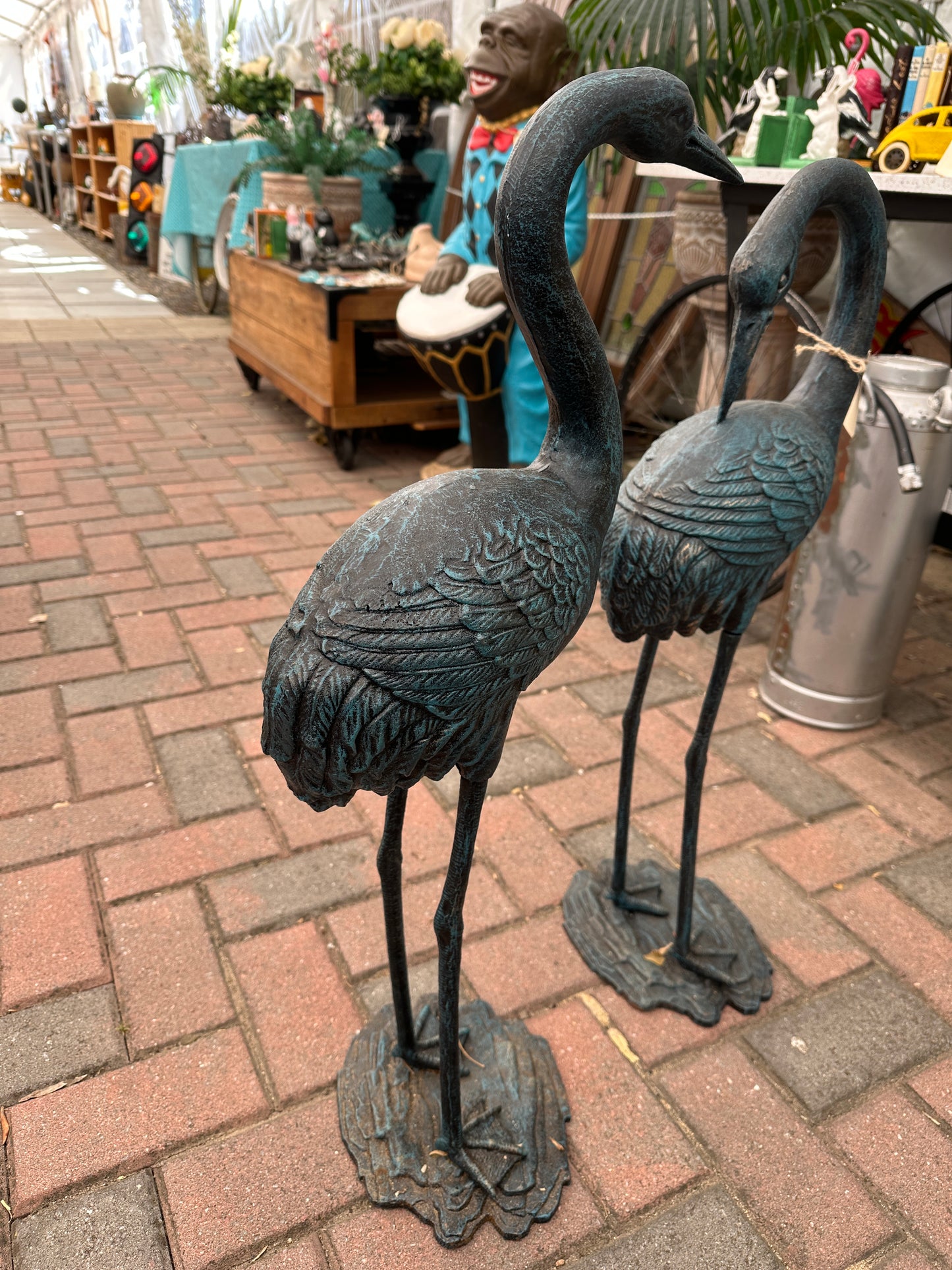 Cast Iron Cranes (available as pair)