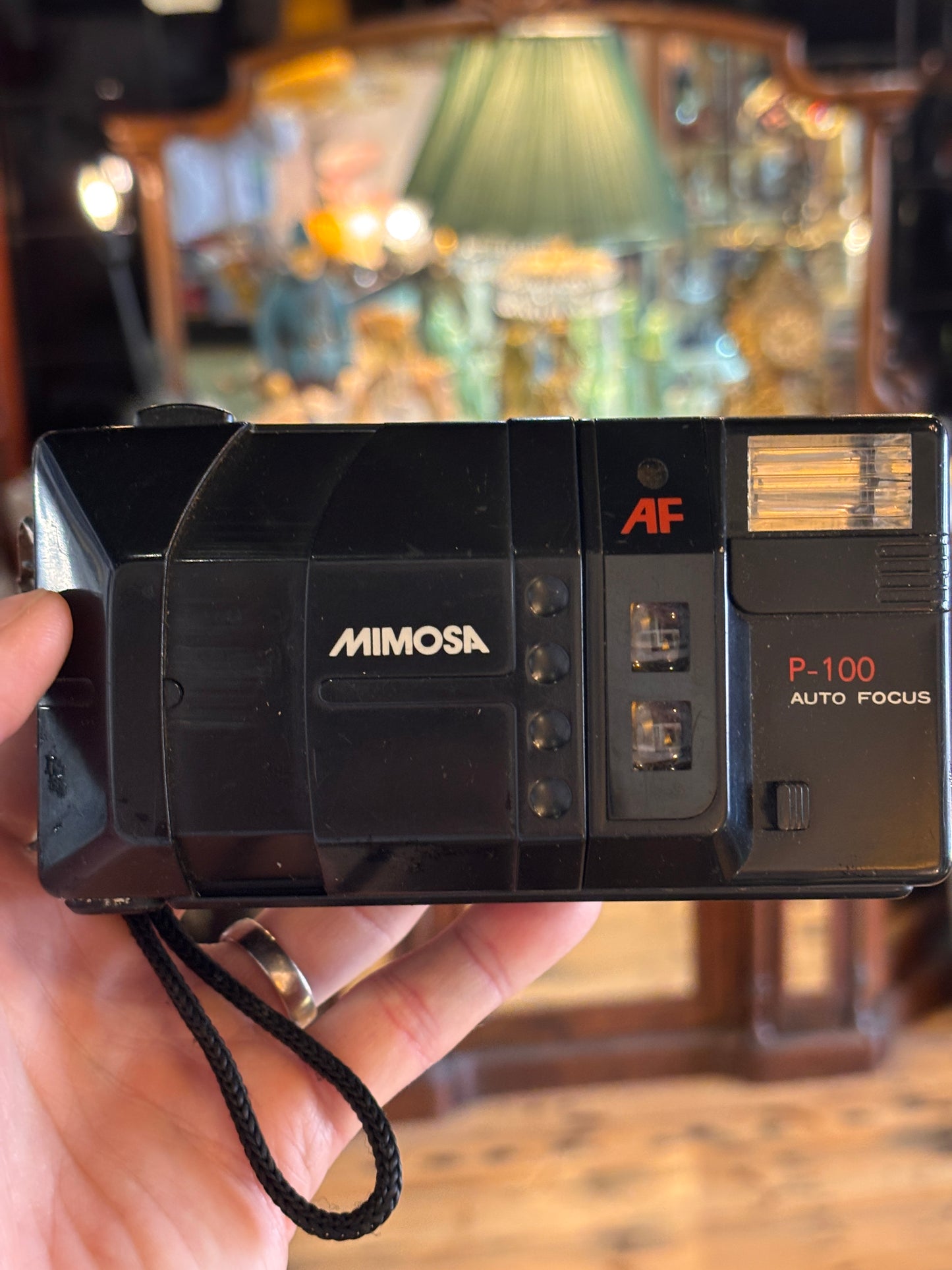 Mimosa P100 Autofocus 35mm Film Camera – Vintage Compact – Untested