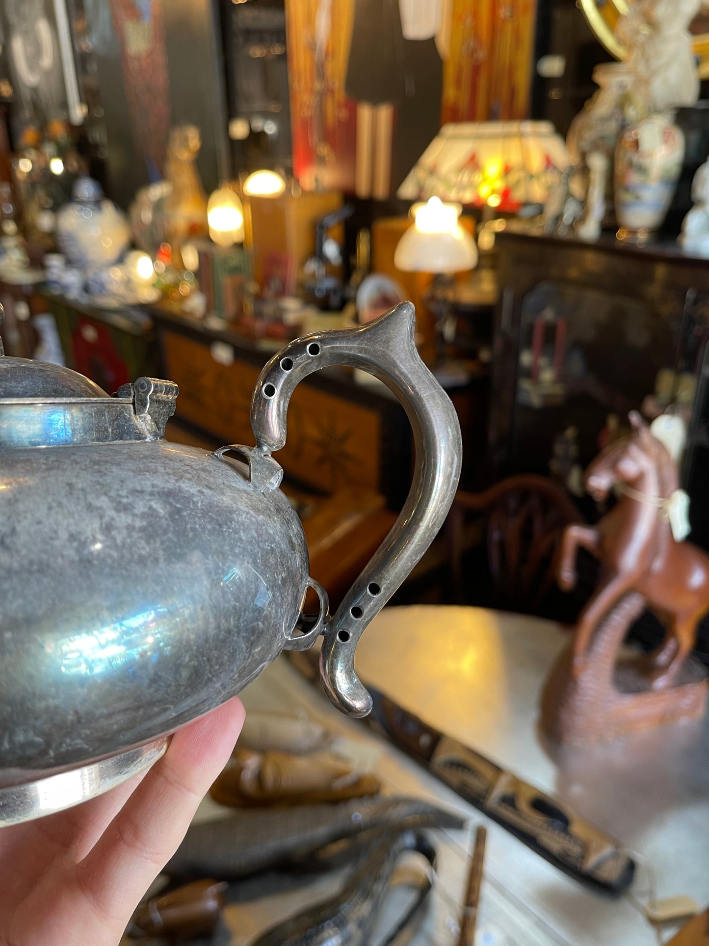 Original c.1920s Rober Perfect Teapot Silver Plated