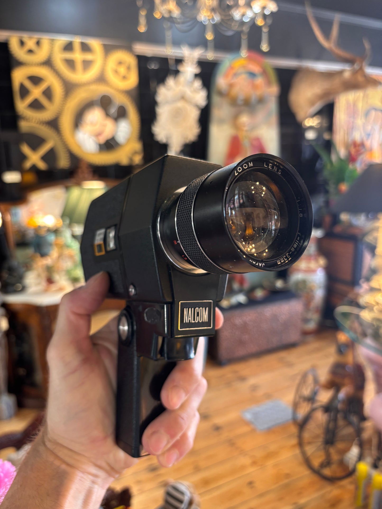 Vintage Nalcom Super 8 TL-300 Movie Camera w/ Shinkor Zoom Lens & Kodak K40 Cartridge – Untested (c.1970s)