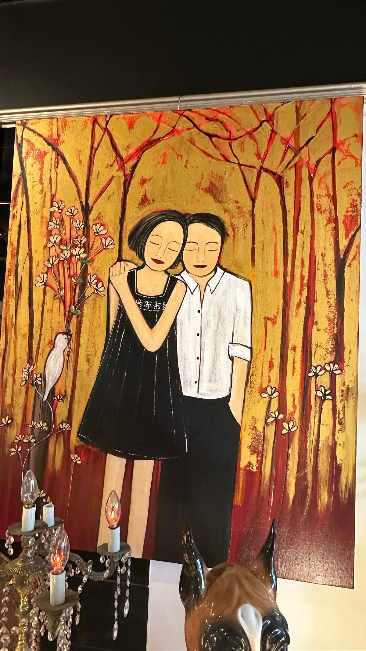 Large Oil Painting by Georgina Hart, original work signed