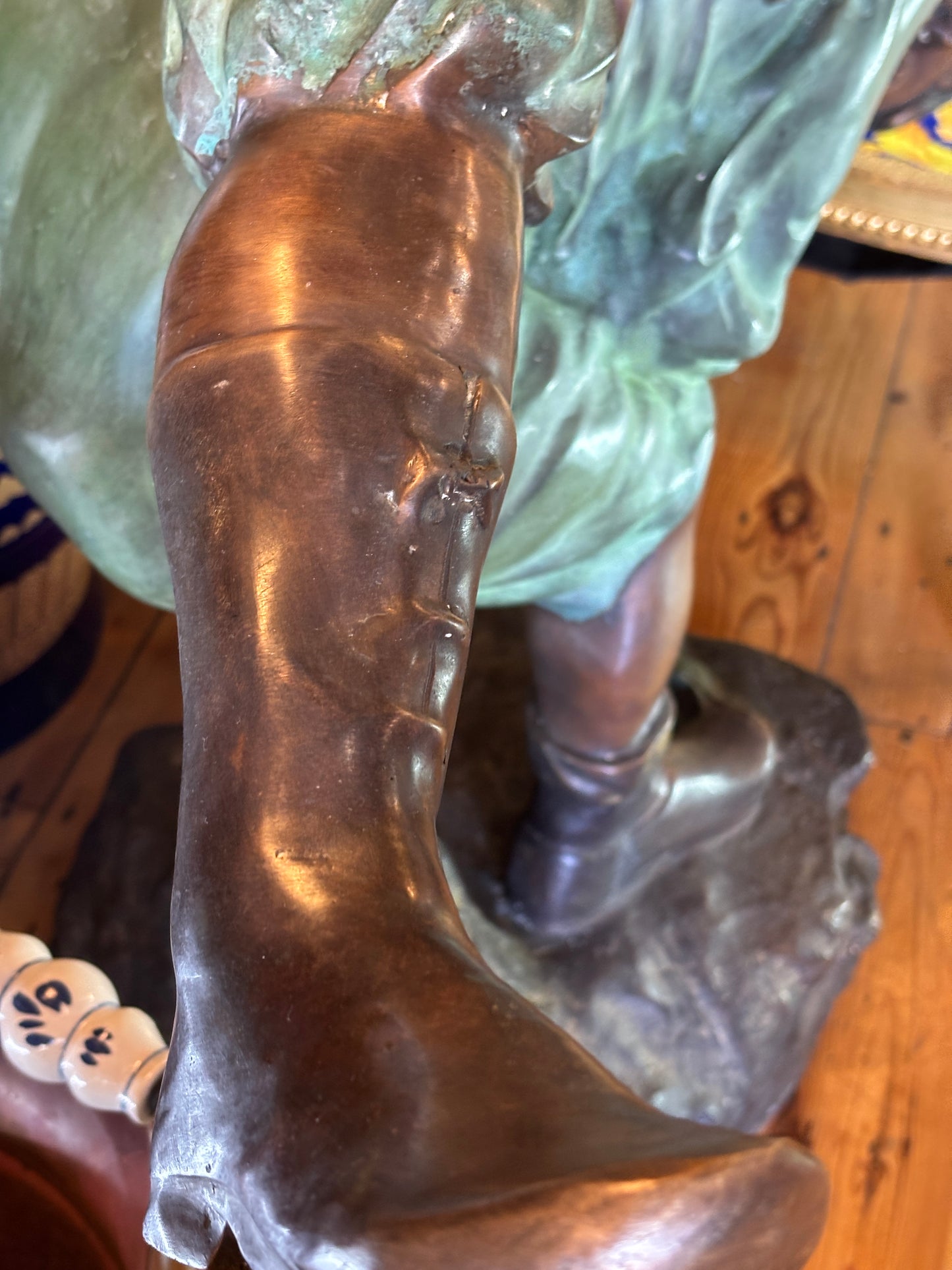 Life Size Bronze Leapfrog Children Sculpture | Monumental Garden Bronze Statue | 135cm