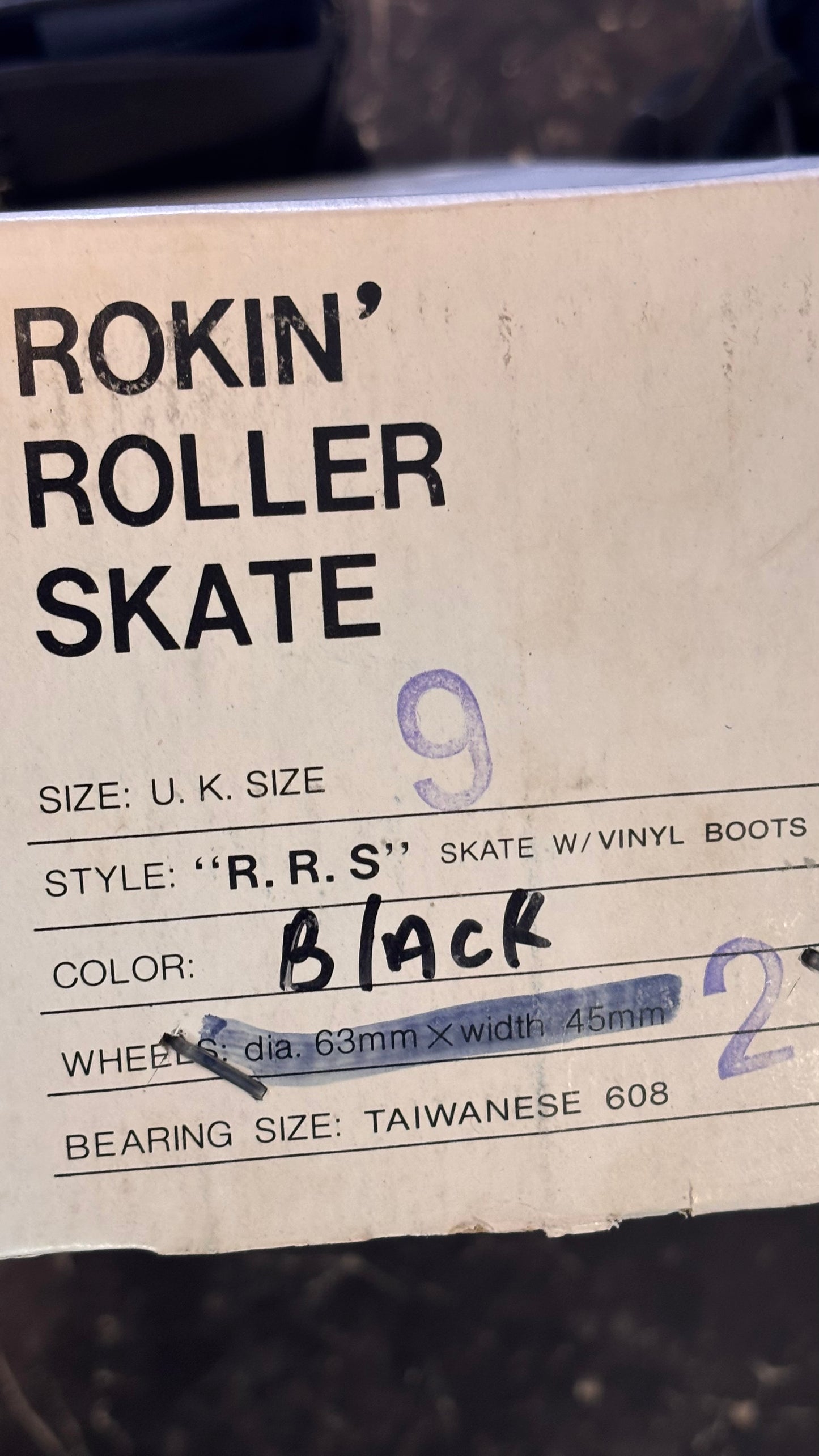 Vintage 70s Rokin’ Roller Skates UK 9 | BON Red Wheels & Regular II Trucks | Boxed
