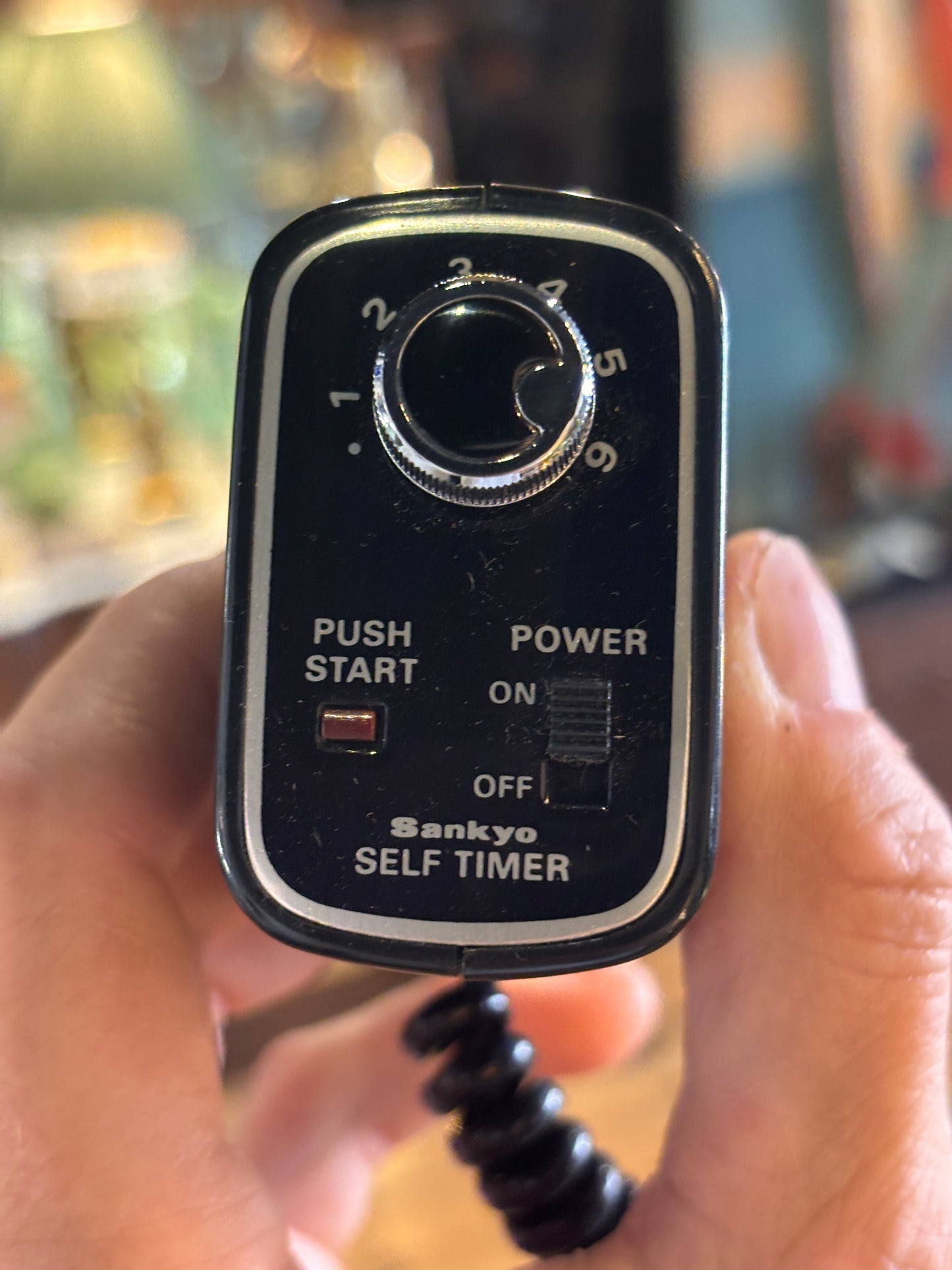 Vintage Sankyo Camera Self Timer with Original Soft Case – 1970s Electronic Shutter Timer