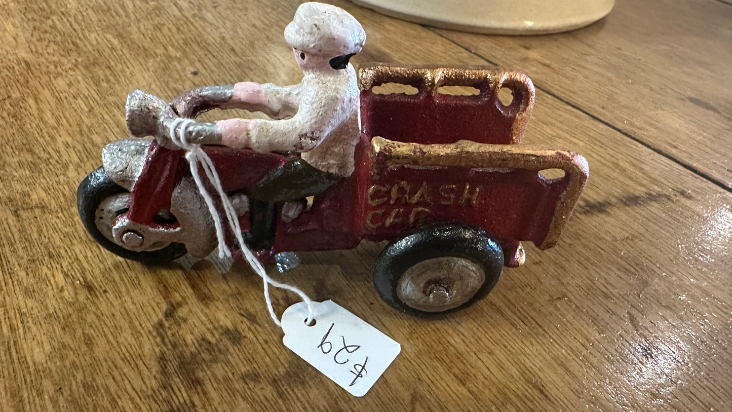 Cast Iron Trike Crash Car