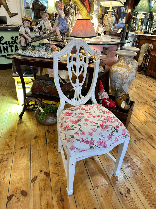Chair - Vintage Shield Back with beautiful upholstery