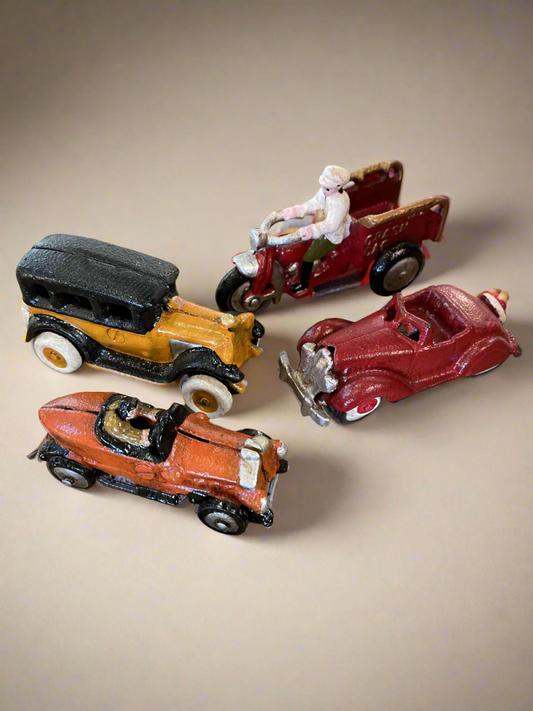 Miniature Cast Iron Car Figures