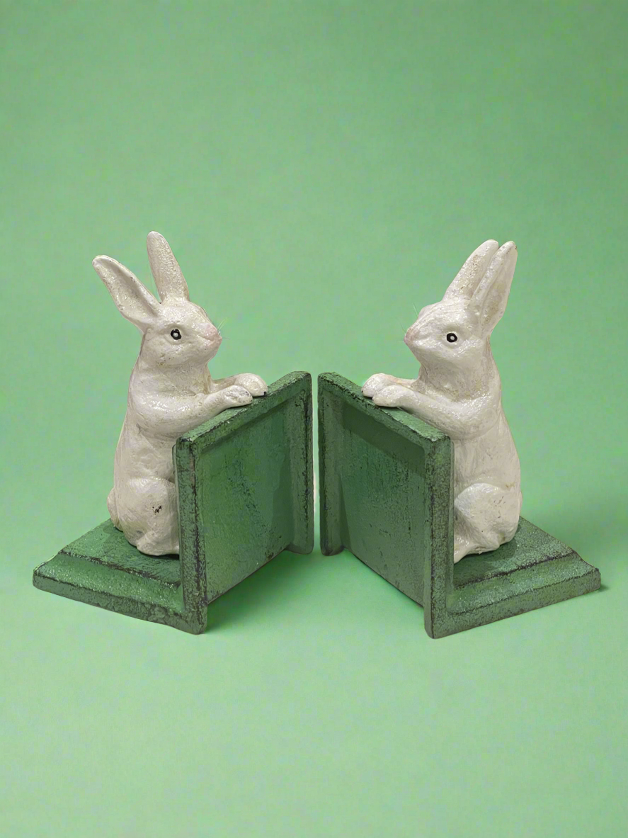 White Rabbit Cast Iron Bookends