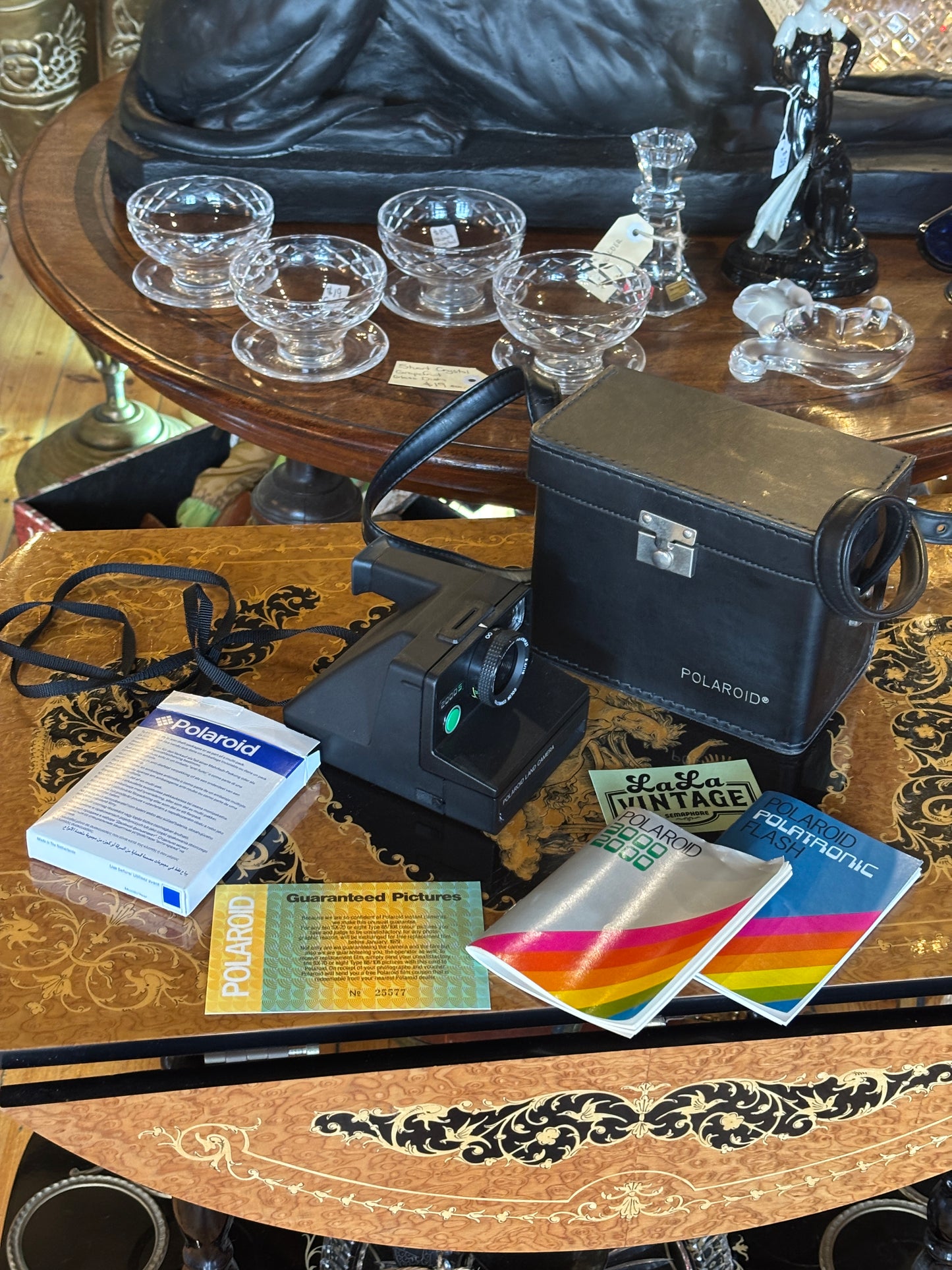 Vintage Polaroid 2000 Instant Camera Set – Complete in Case with Manuals
